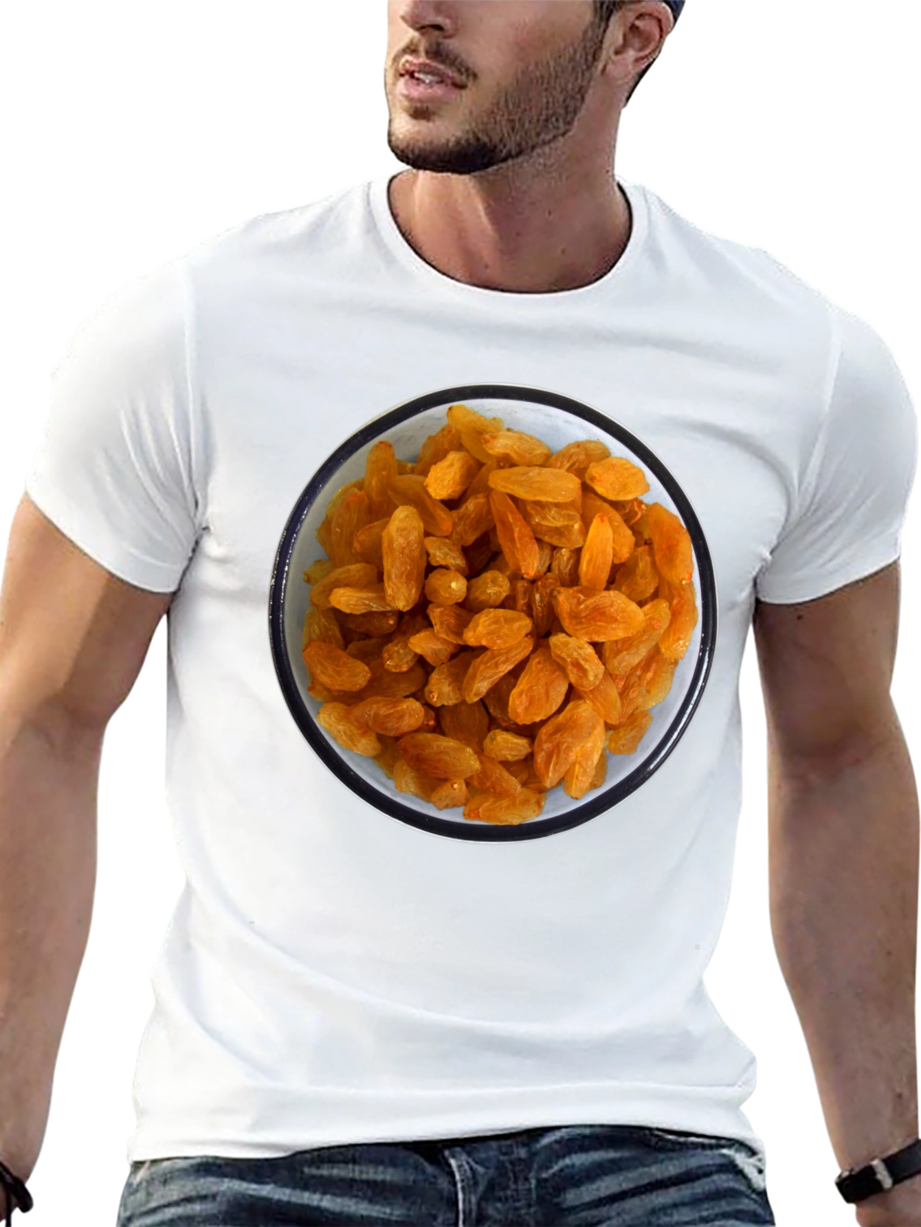 Raisin Bowl Graphic Tee - Unique Foodie T-Shirt