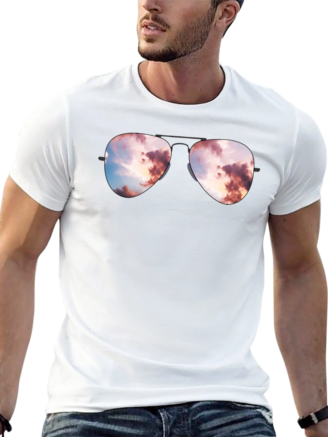 Sunset Reflection Aviator T-Shirt
