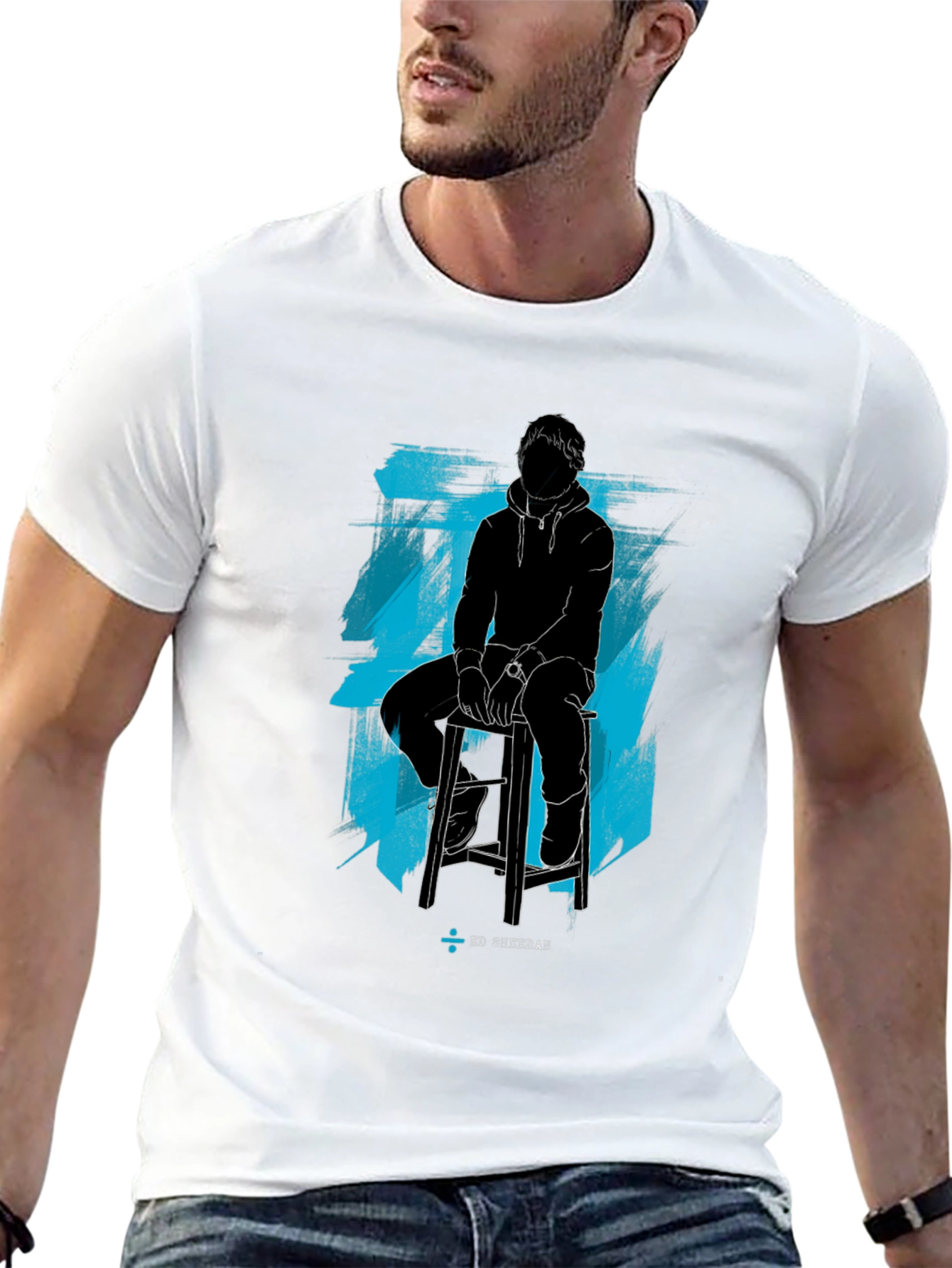 Ed Sheeran Silhouette Graphic Tee - Black