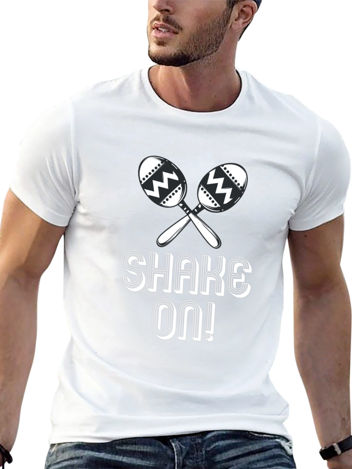 Shake On! Maracas Graphic T-Shirt - Black