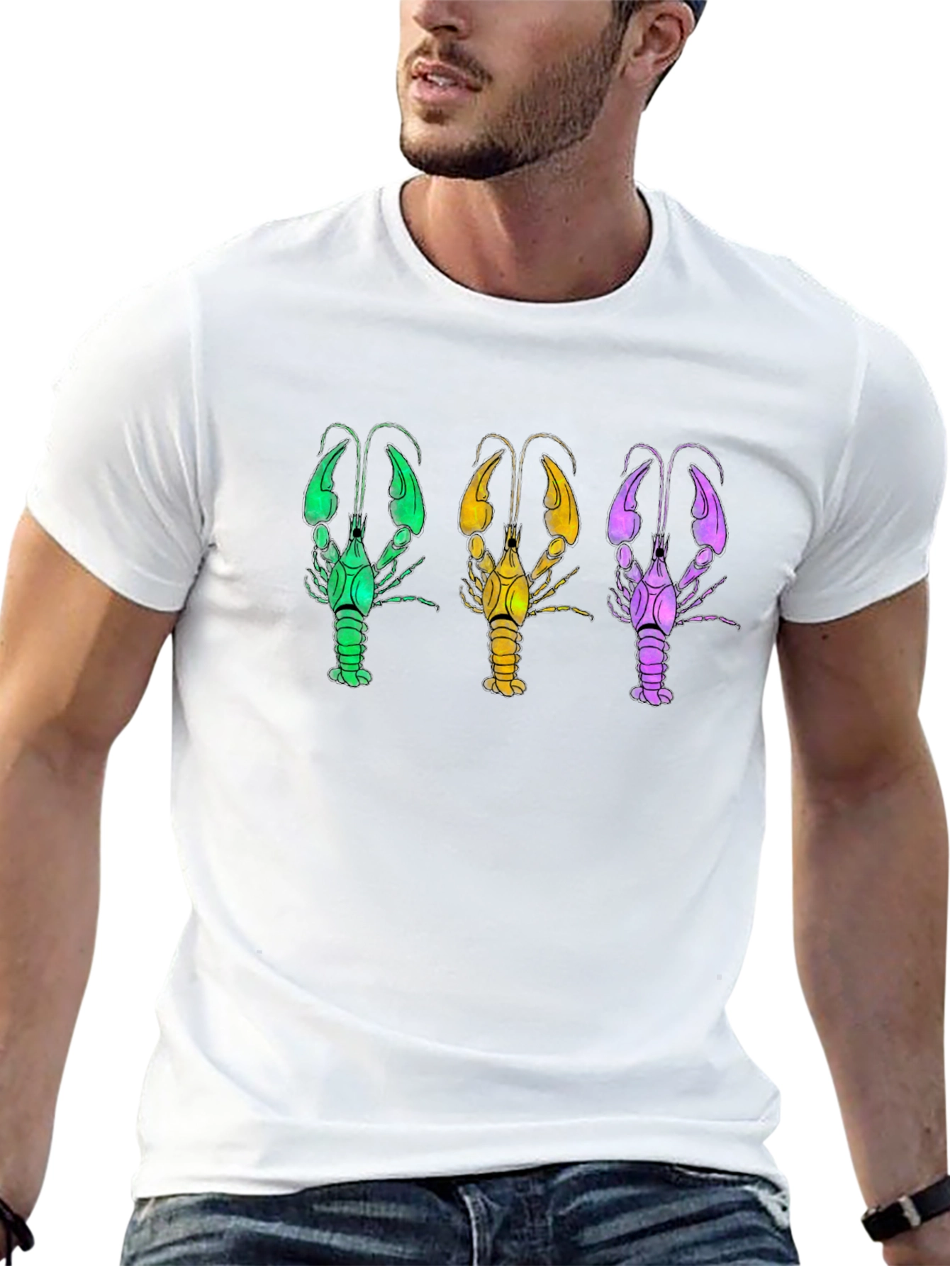 Crawfish Trio T-Shirt - Bold Graphic Tee