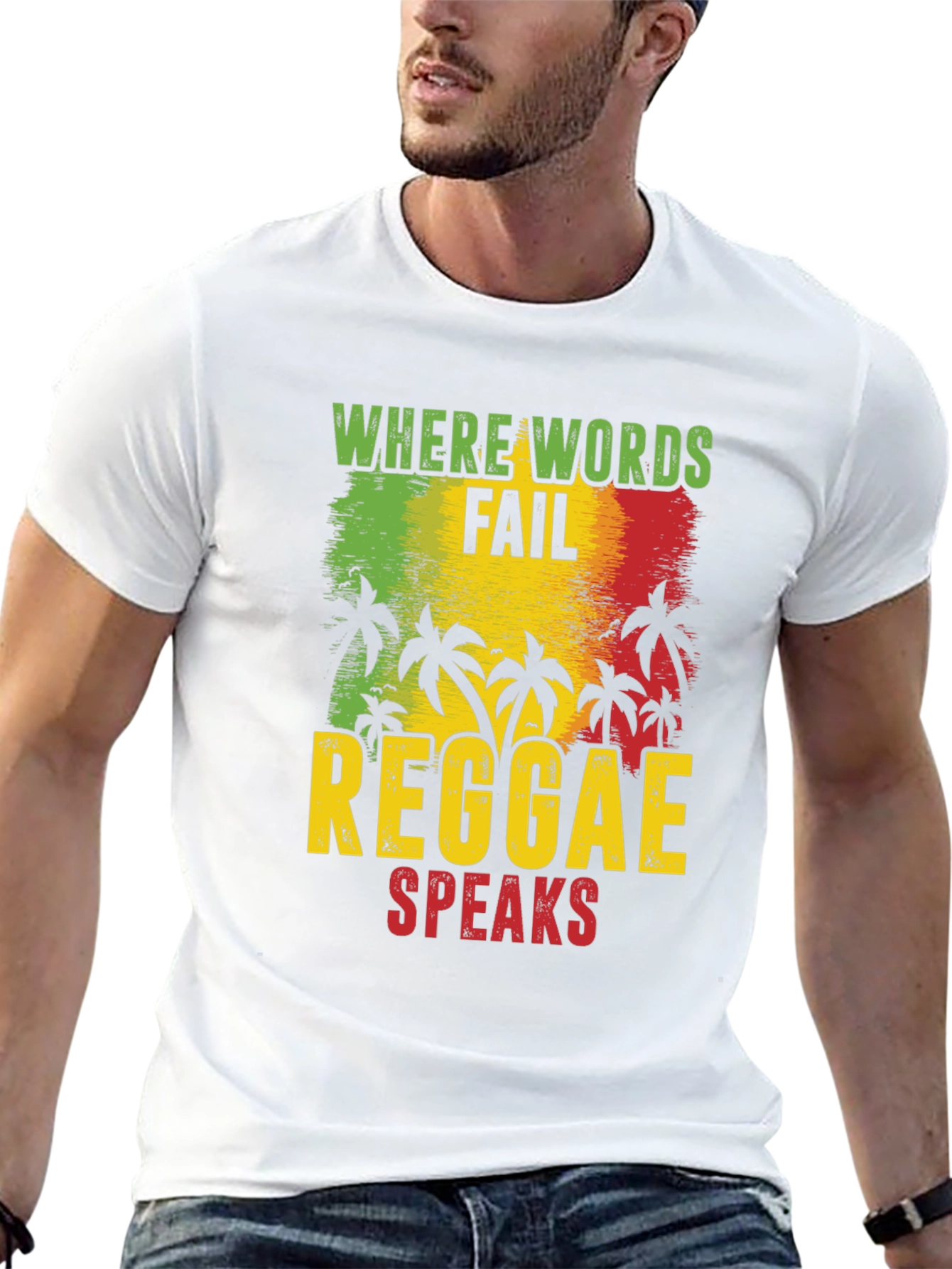 Reggae Speaks Graphic Tee - Rastafarian Inspired T-Shirt