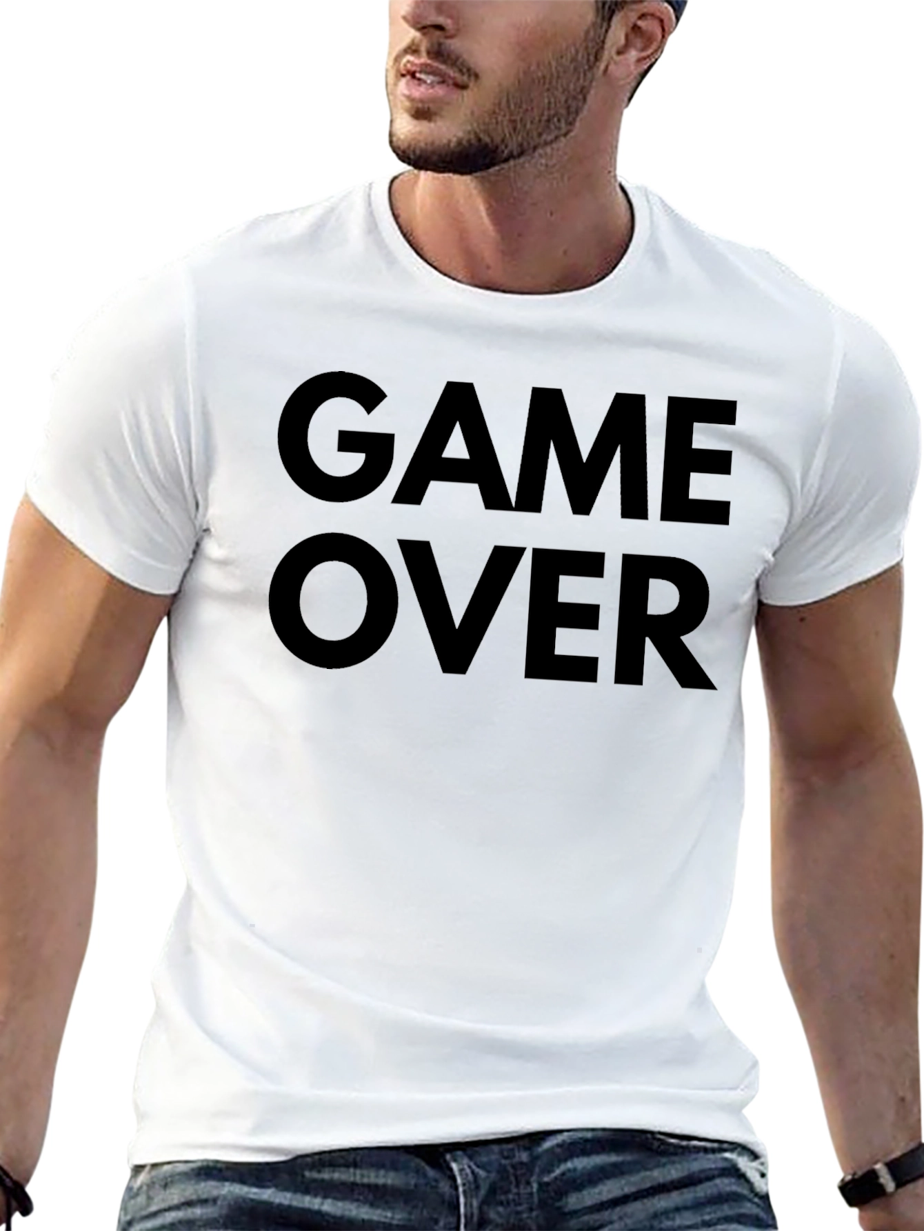 Game Over Black T-Shirt - Gamer Style Tee