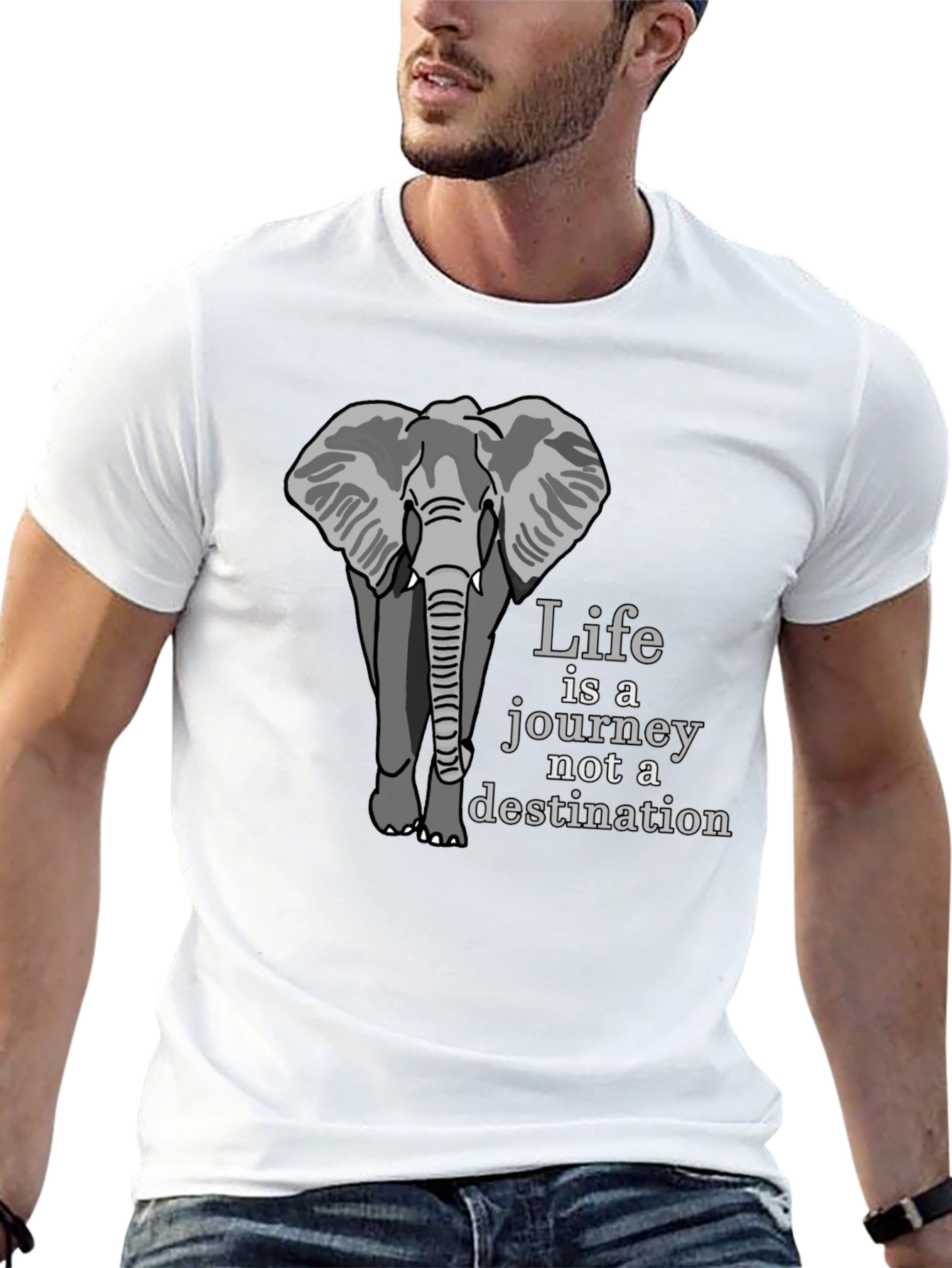 Elephant Life is a Journey Graphic Tee