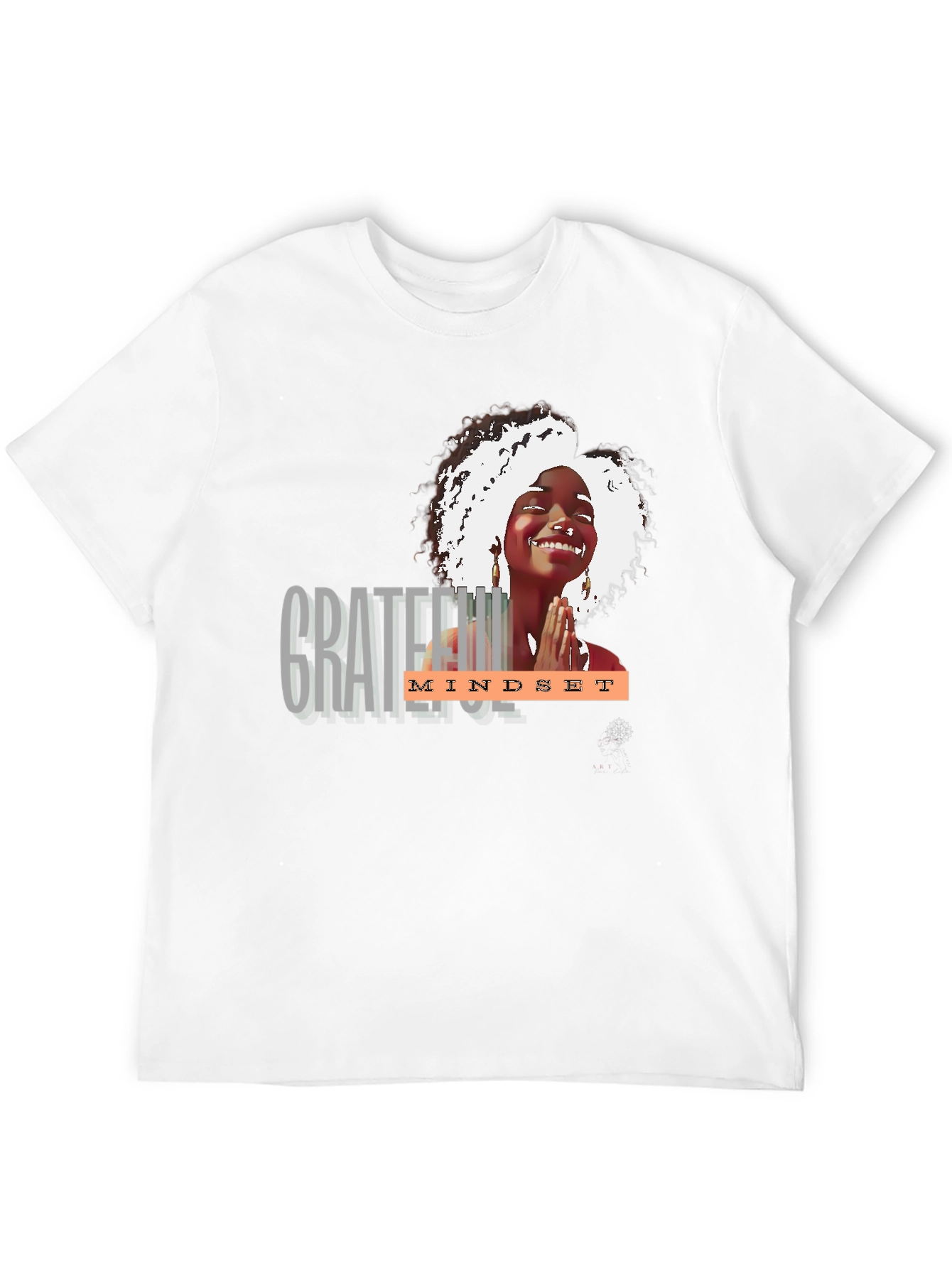 Grateful Mindset Graphic Tee - Black