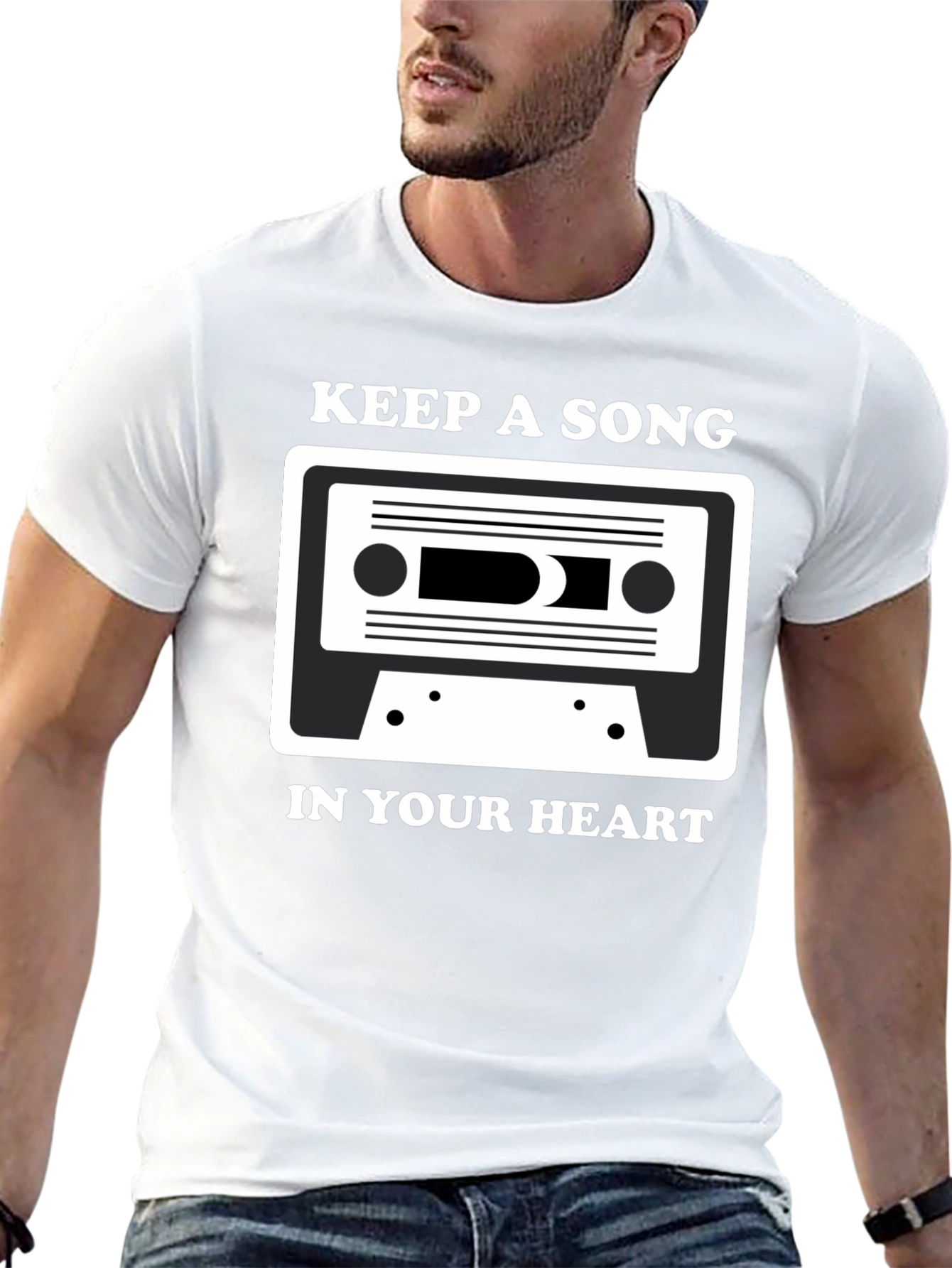 Keep A Song In Your Heart Cassette Tape T-Shirt