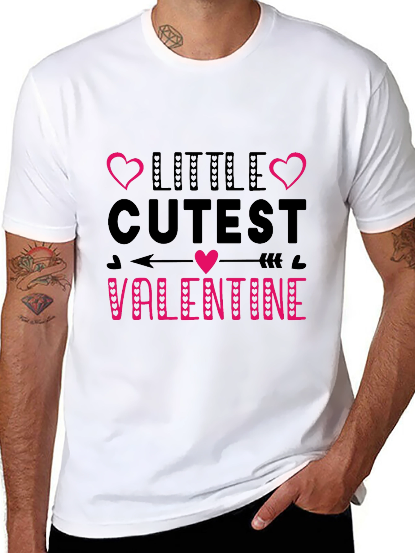 Little Cutest Valentine Graphic Tee