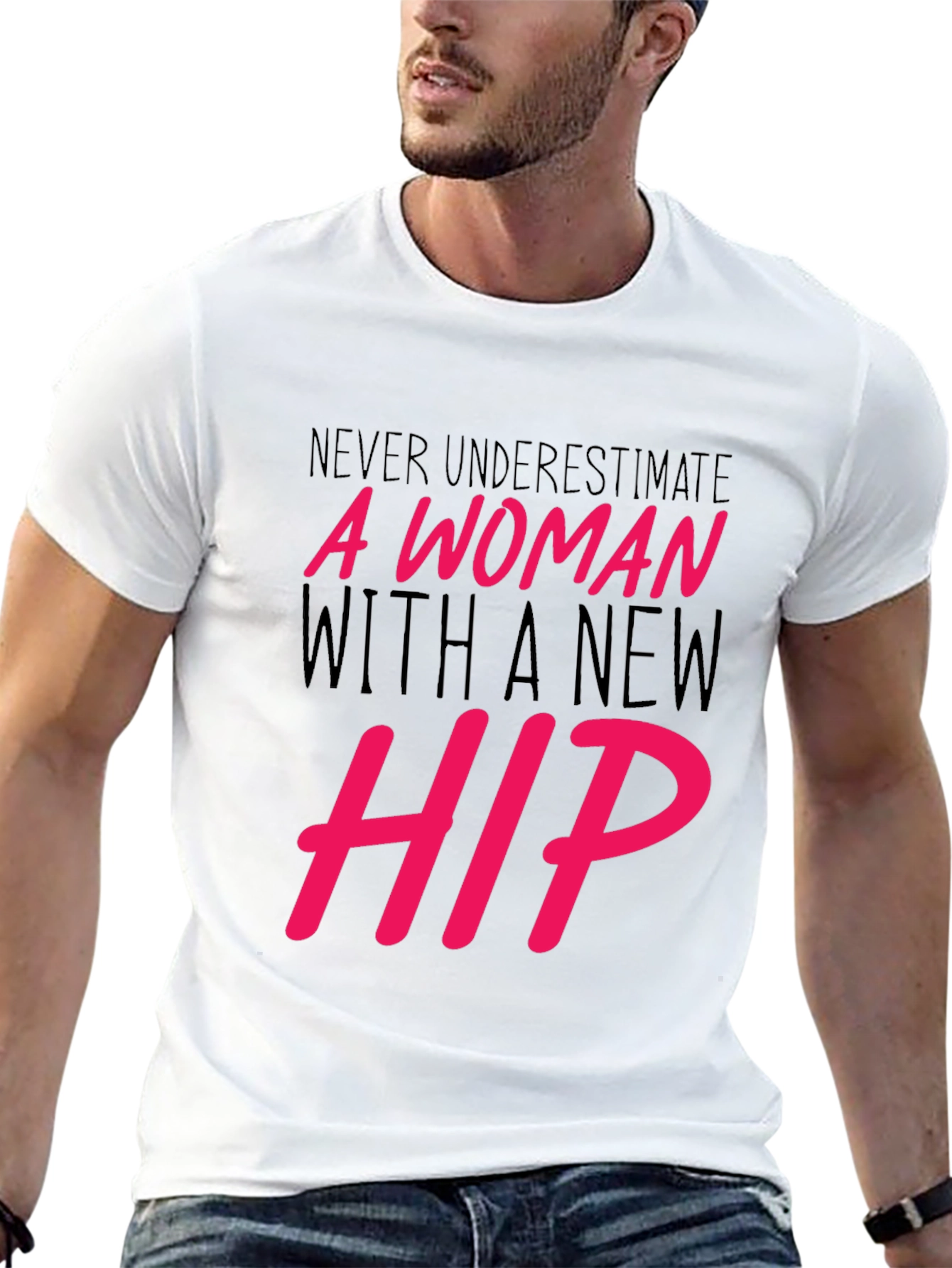 New Hip Woman Graphic Tee - Empowering Statement Shirt