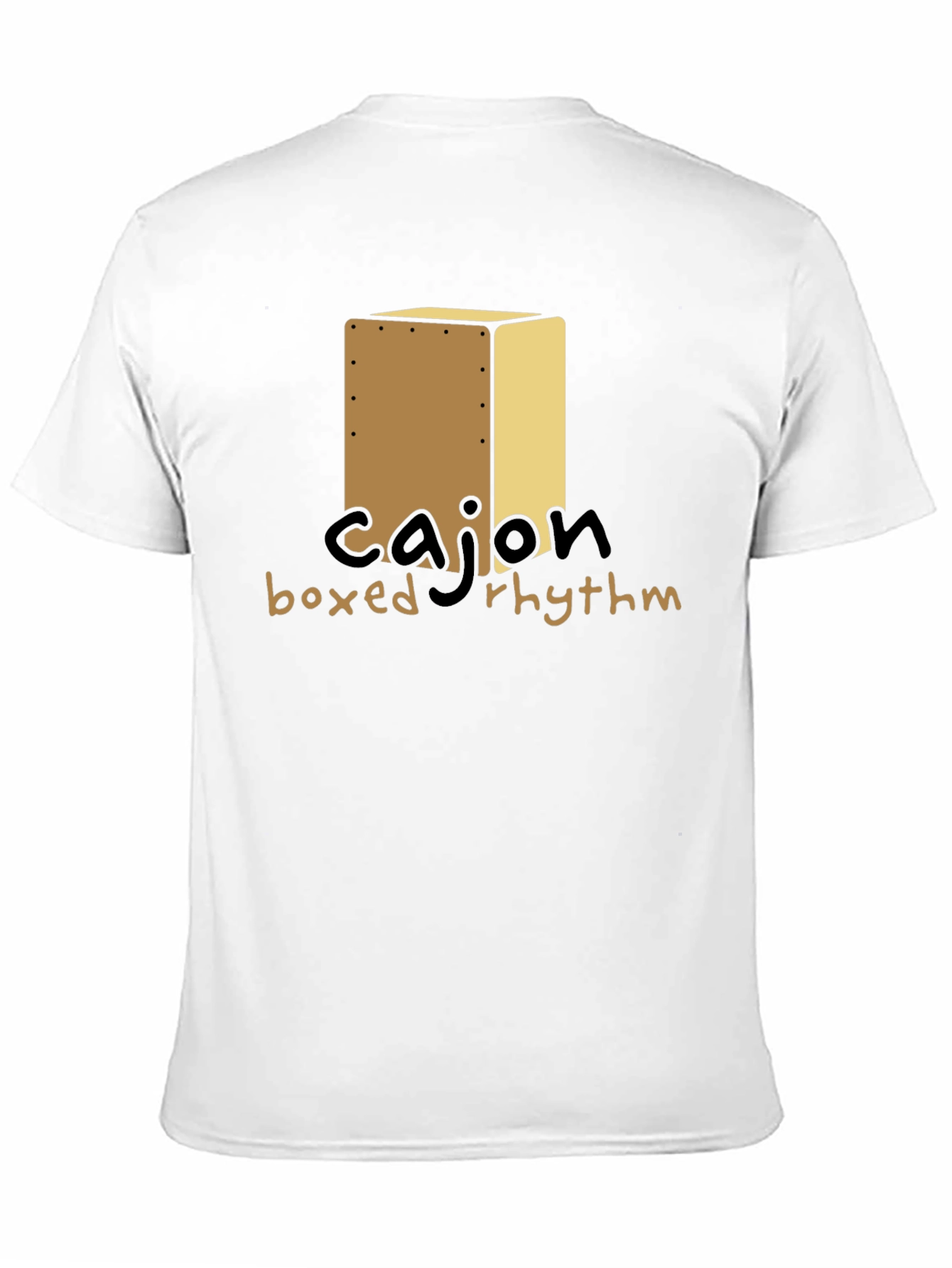 Cajon Boxed Rhythm Graphic Tee - Music Lover T-Shirt