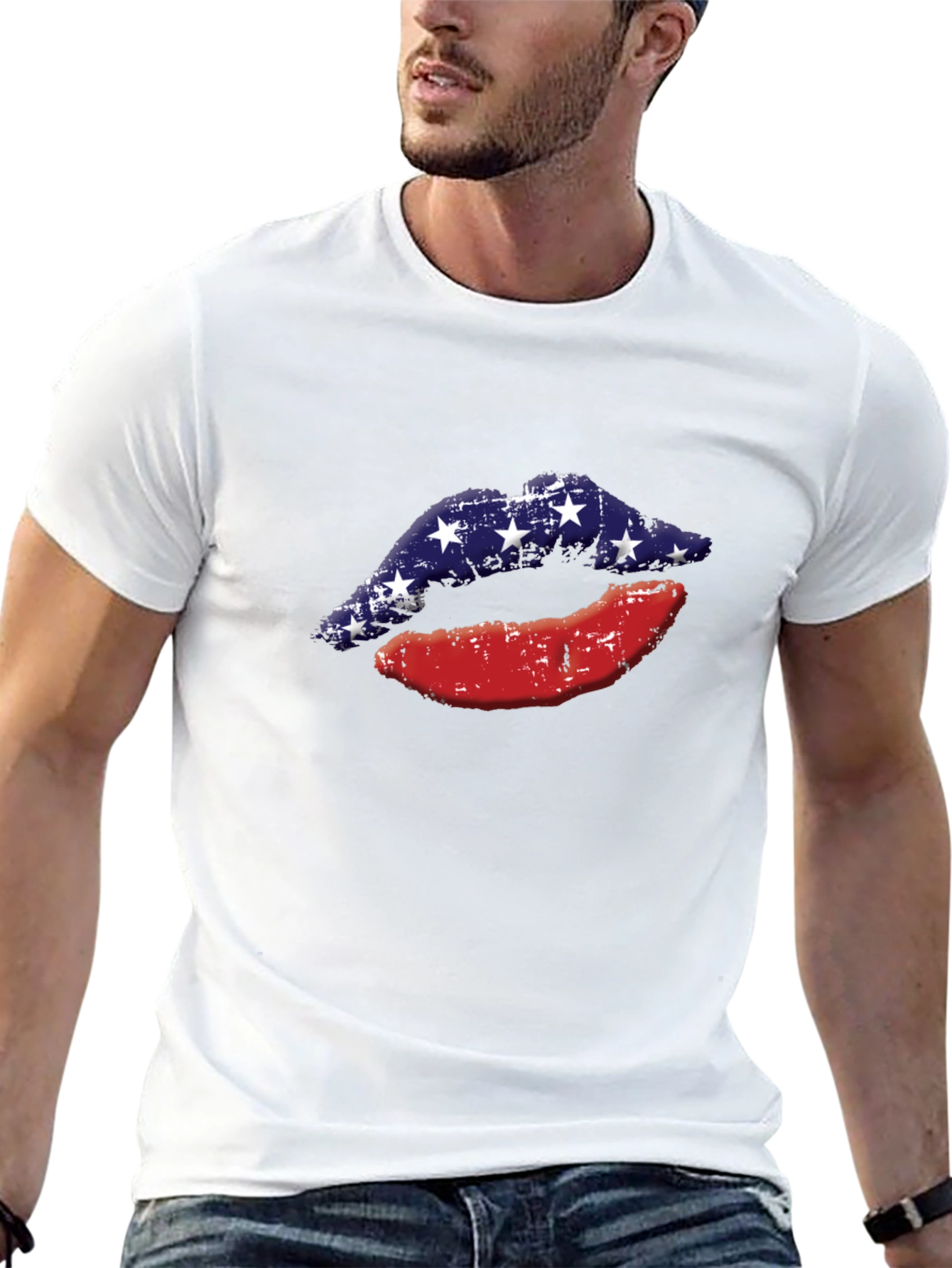 Patriotic Lips Graphic Tee