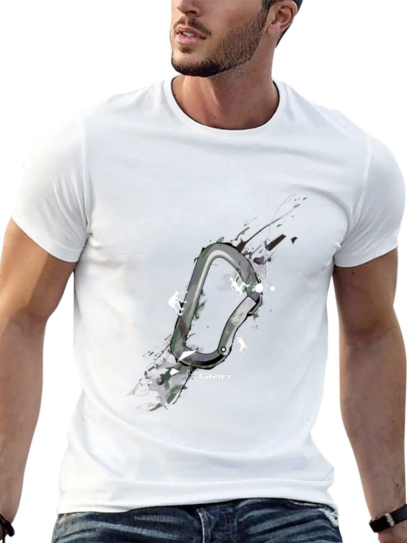 Climbing Carabiner Graphic T-Shirt