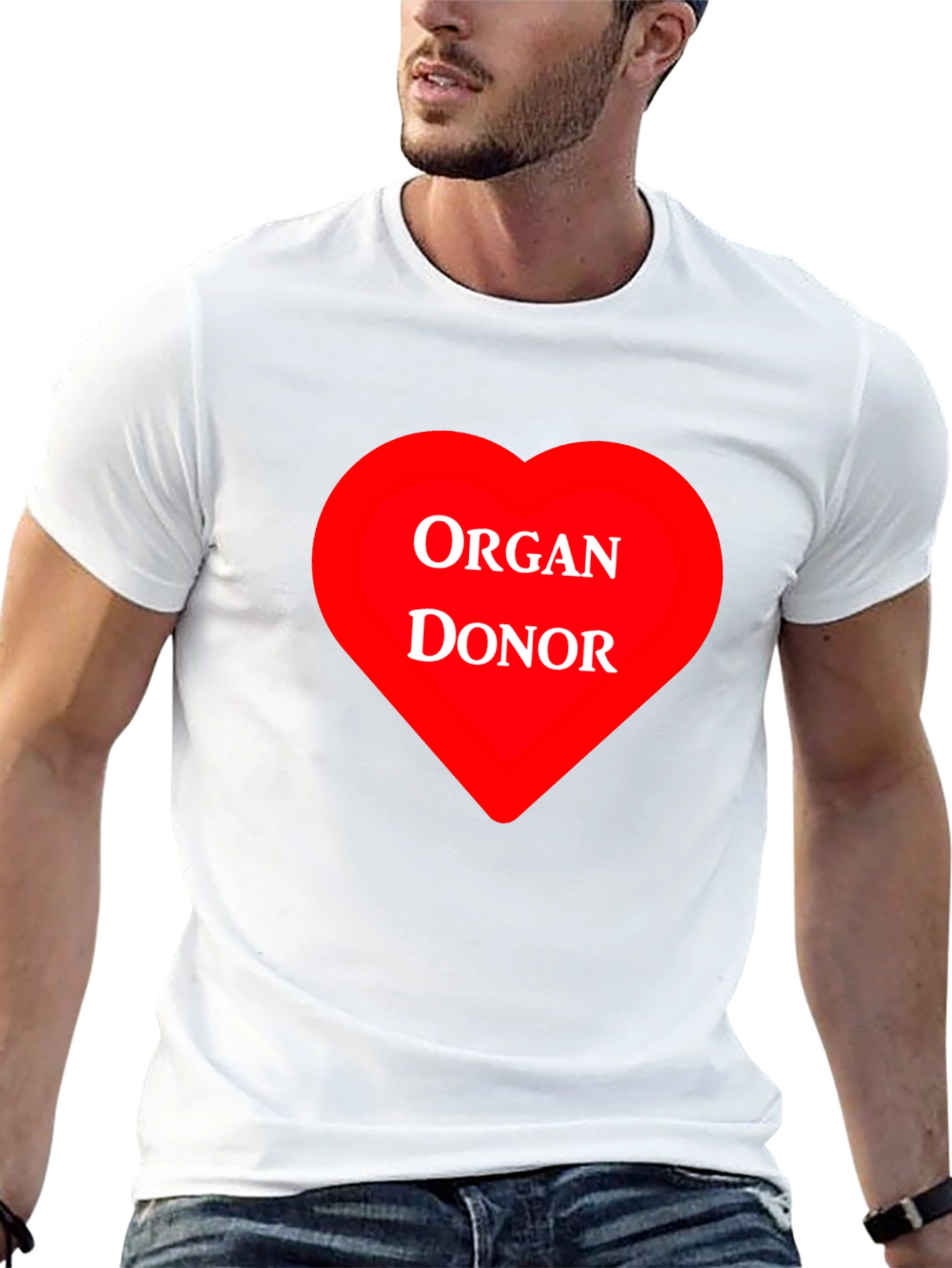 Organ Donor Heart Graphic T-Shirt