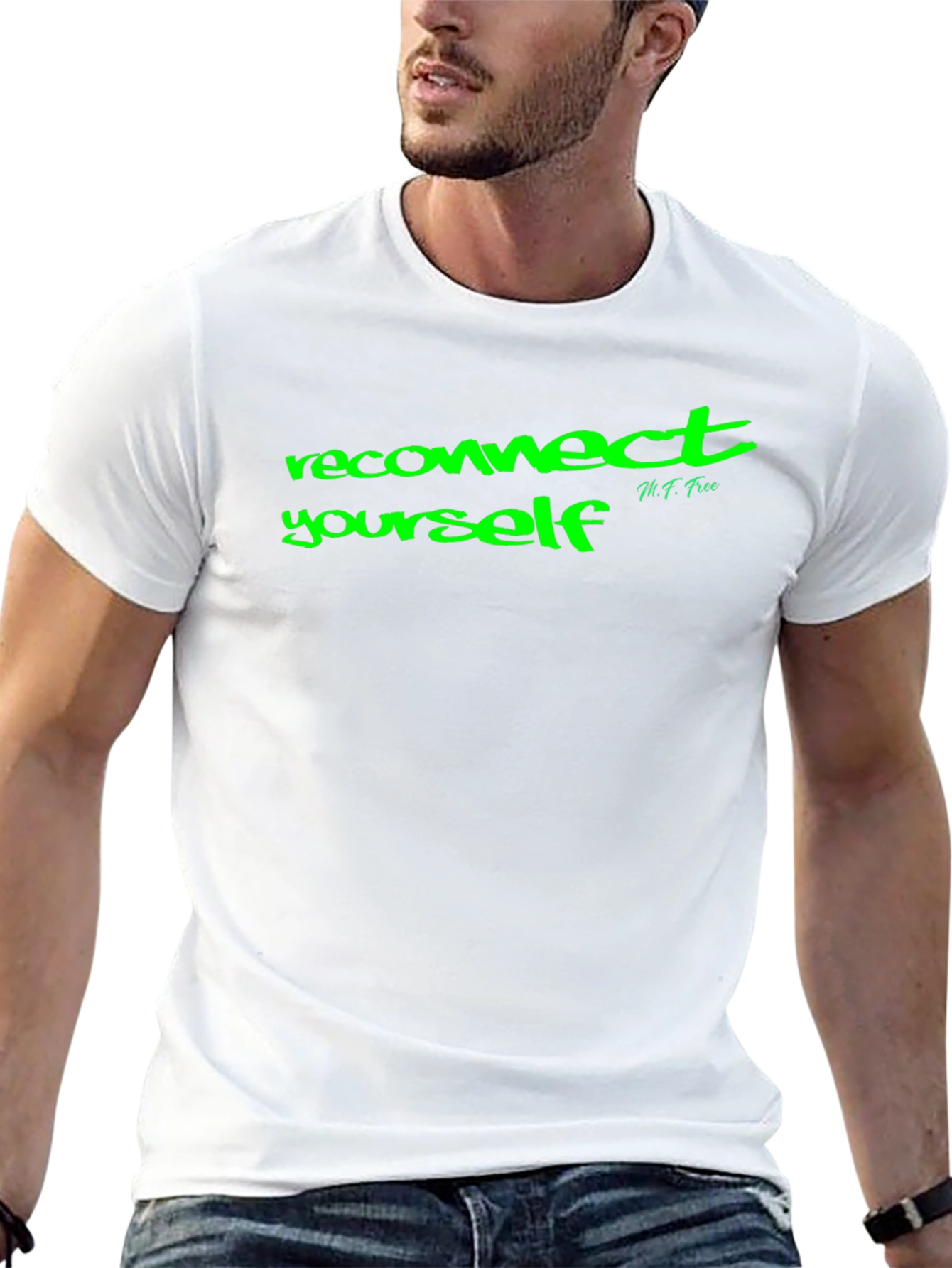 Reconnect Yourself Black Graphic Tee