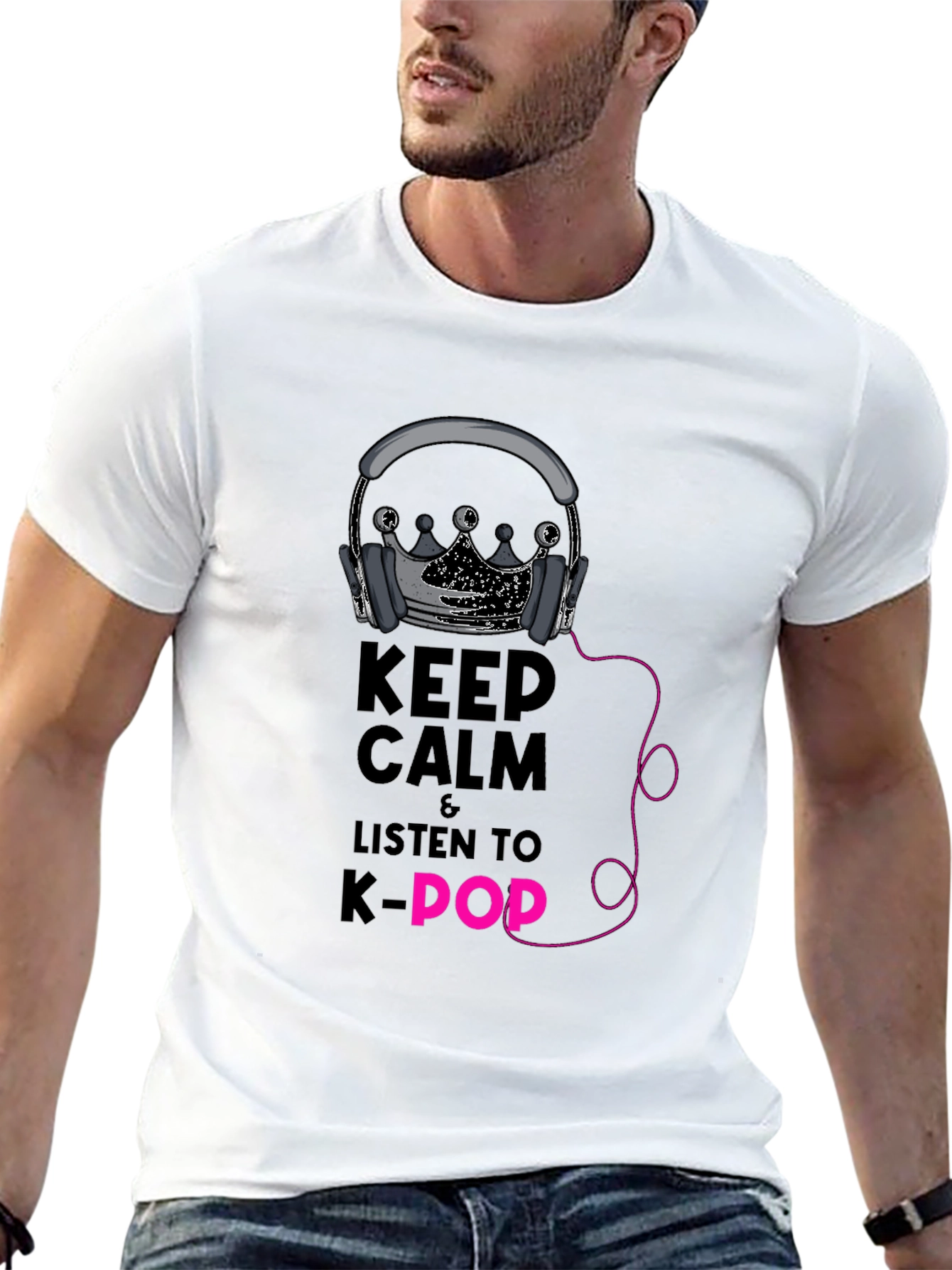 Keep Calm K-Pop T-Shirt - Trendy Music Tee