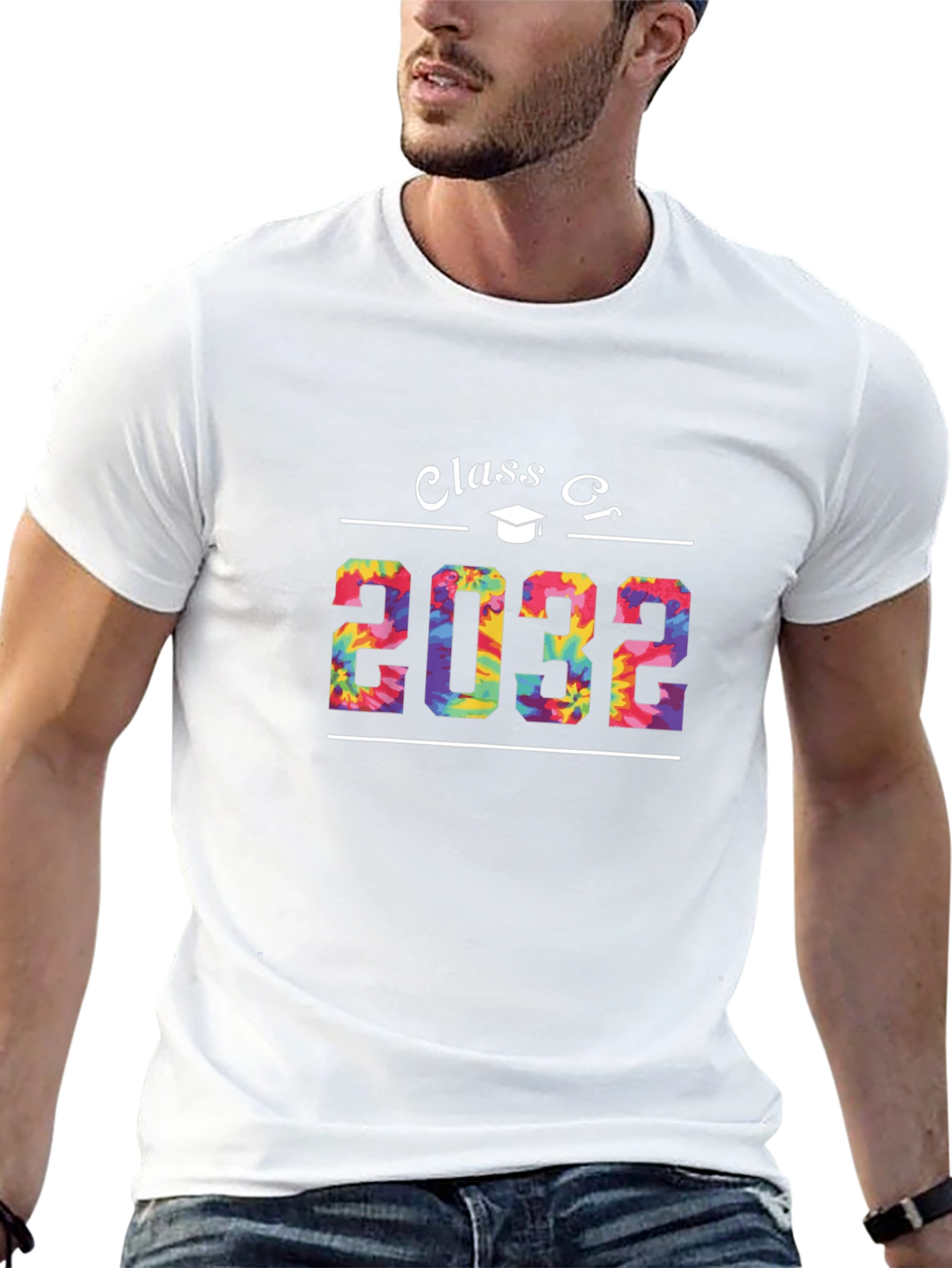 Class of 2032 Tie Dye Graduation T-Shirt