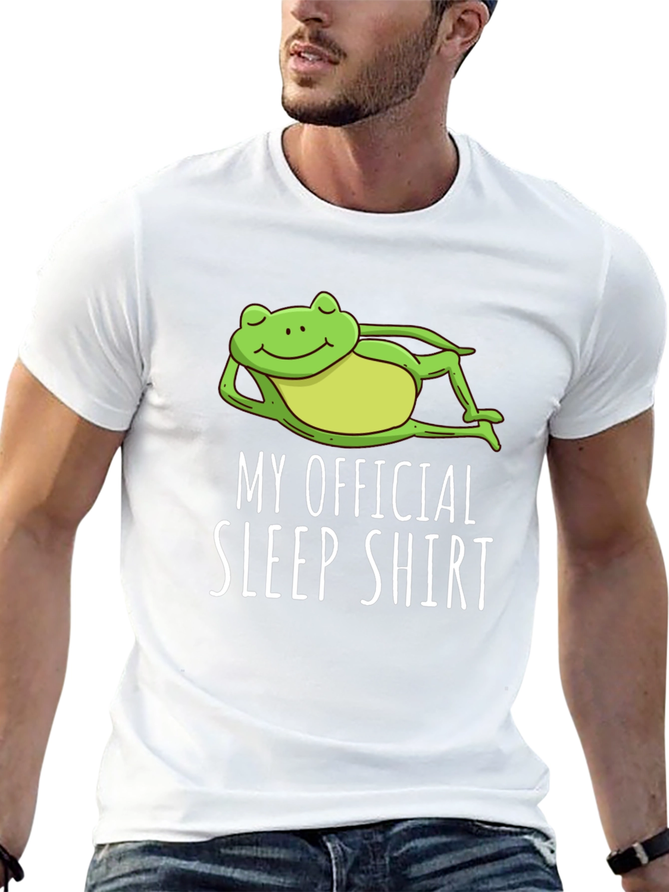 Funny Frog Sleep Shirt - Soft Cotton Tee