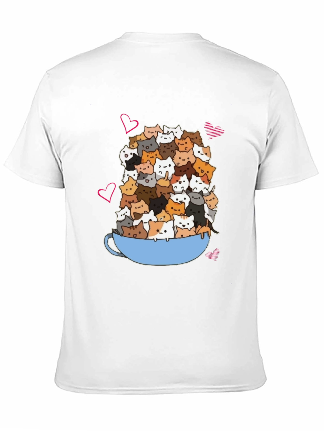Cat Lover T-Shirt: Overflowing Mug of Kittens!