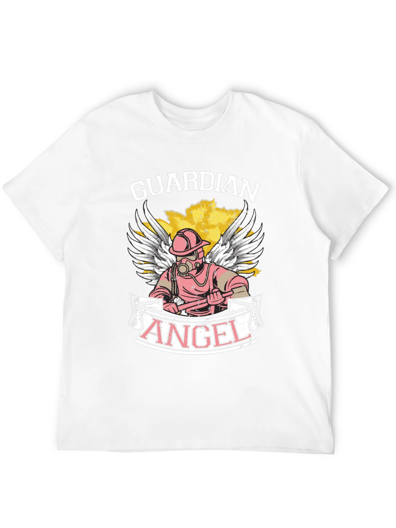 Guardian Angel Firefighter Graphic Tee