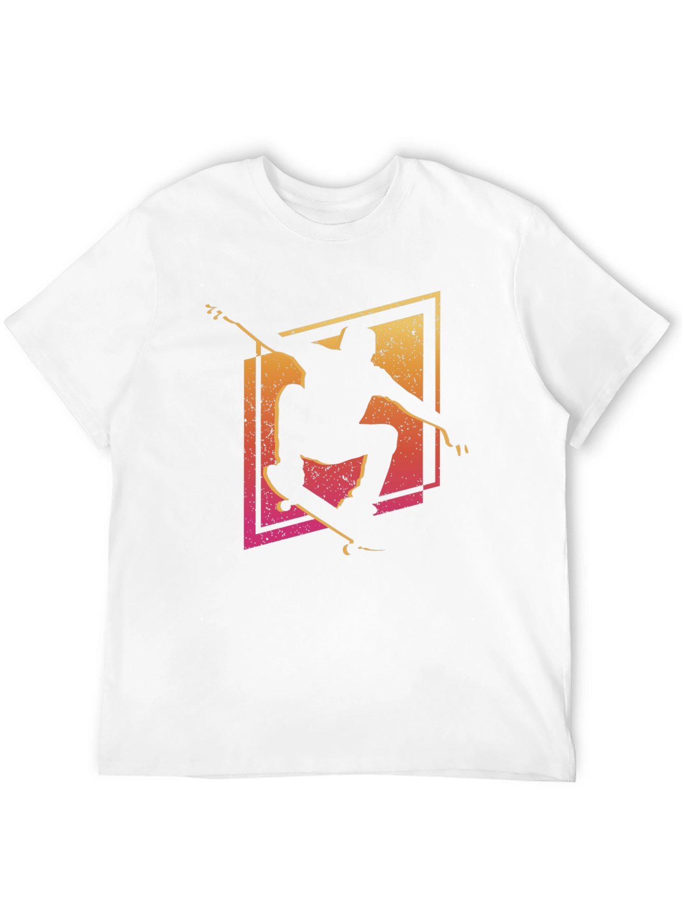 Skateboarder Graphic Tee - Black Cotton T-Shirt