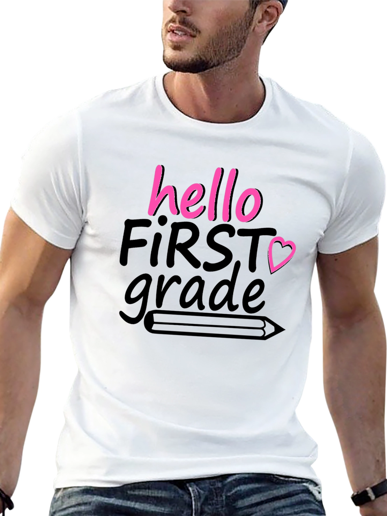Hello First Grade T-Shirt Back to School Tee
