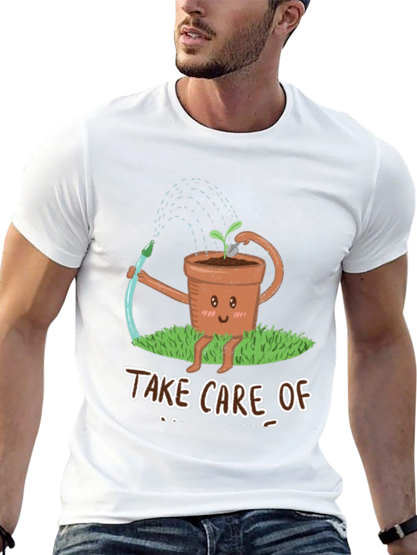 Take Care of Yourself Plant Graphic T-Shirt