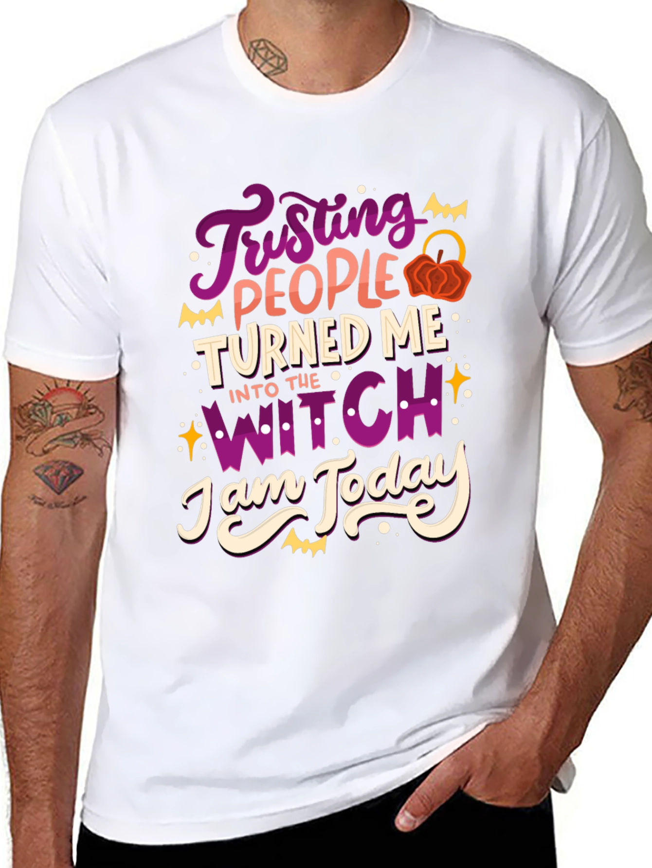 Trusting People Witch T-Shirt Halloween