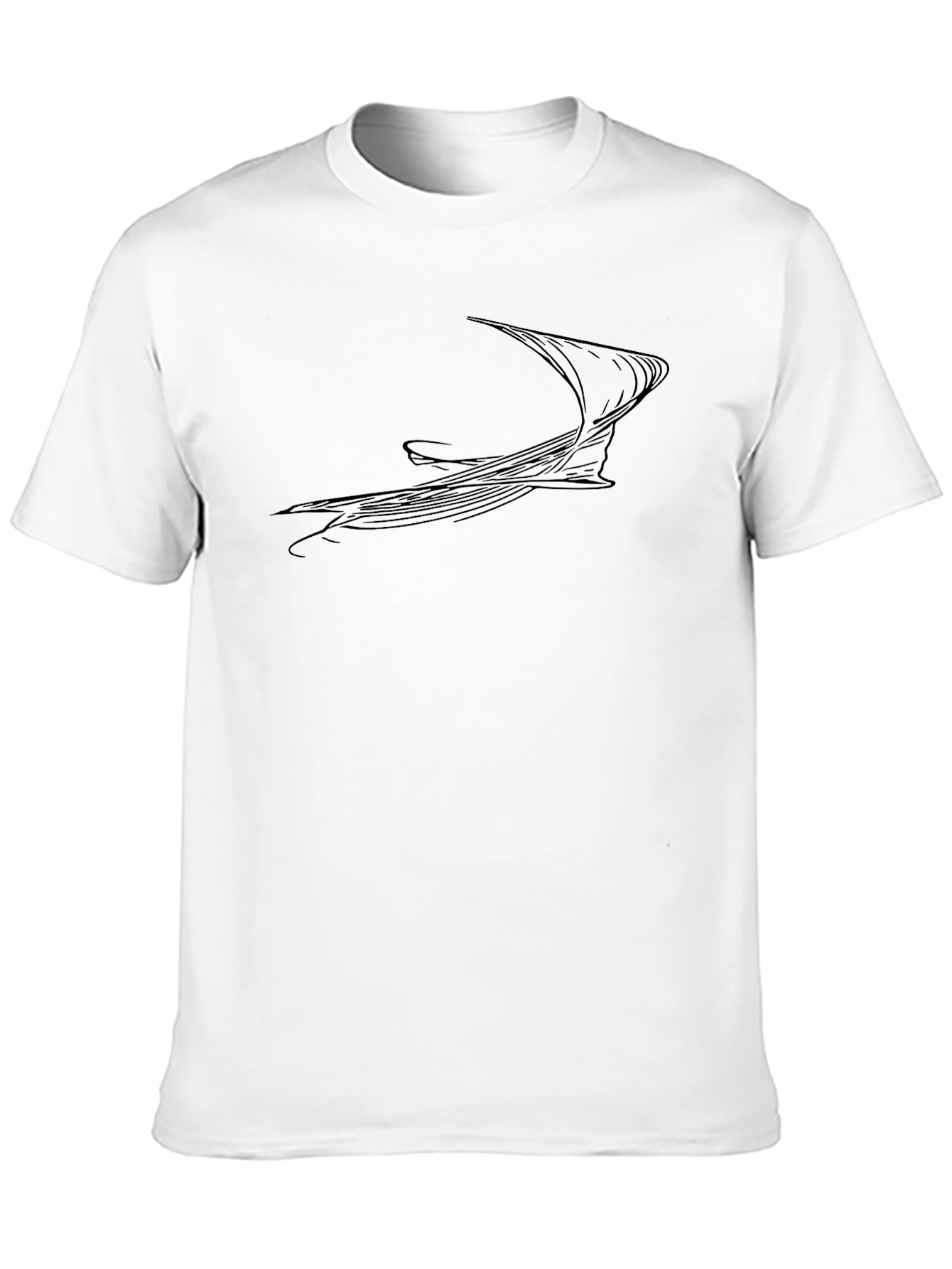 Abstract Graphic Black T-Shirt - Modern Style