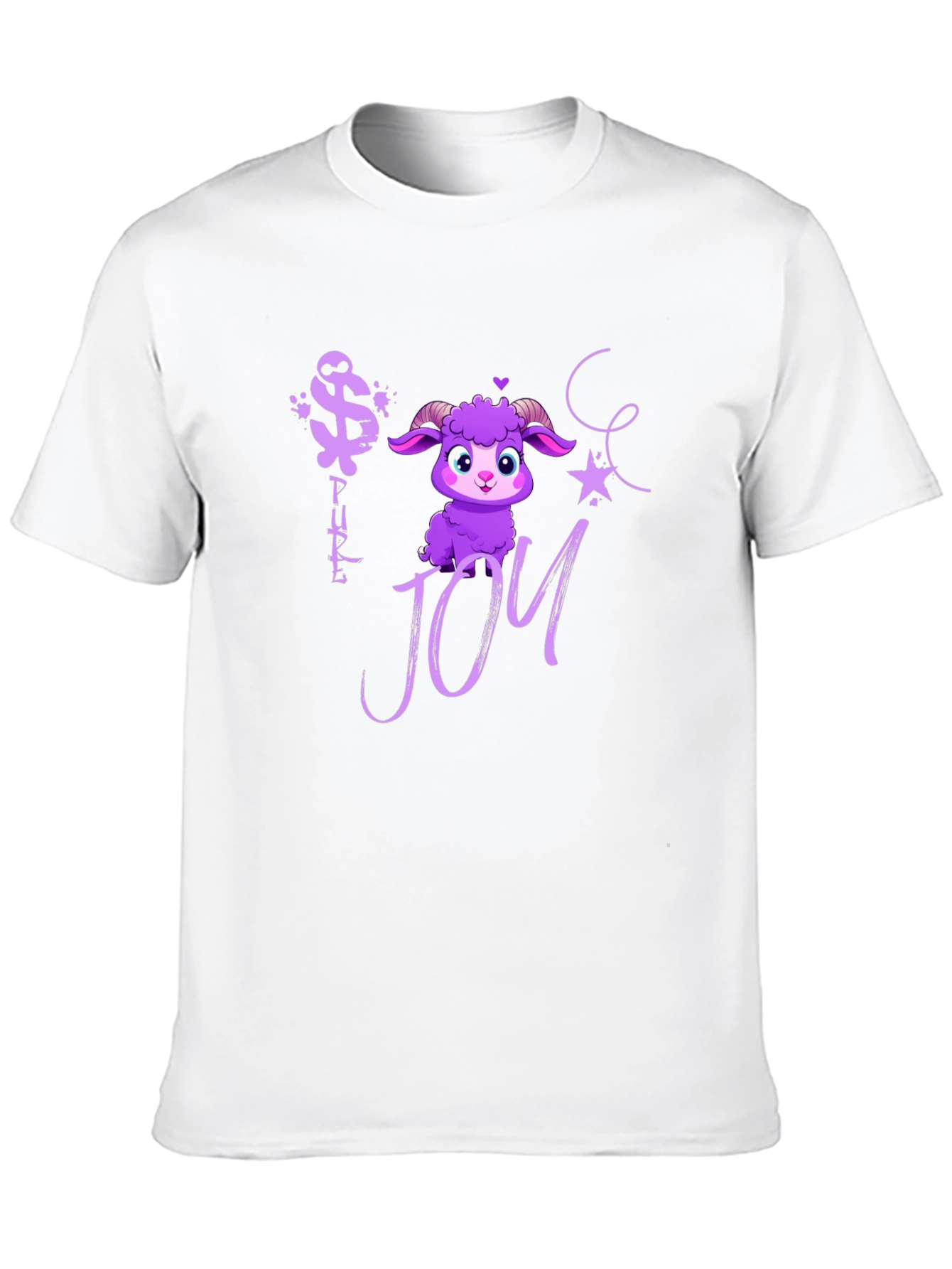 Pure Joy Purple Sheep Graphic Tee