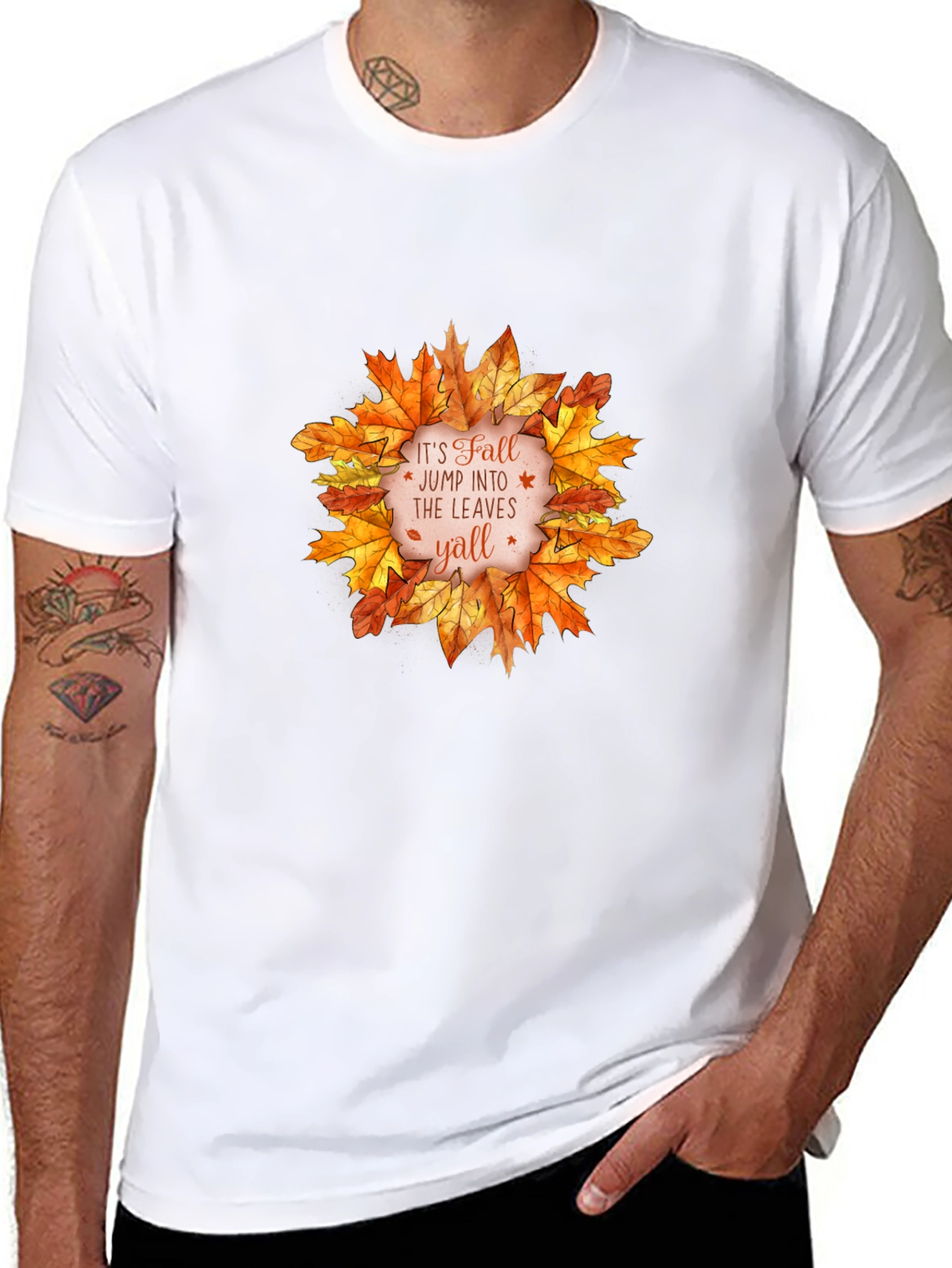 Fall Leaves T-Shirt - Its Fall Yall!