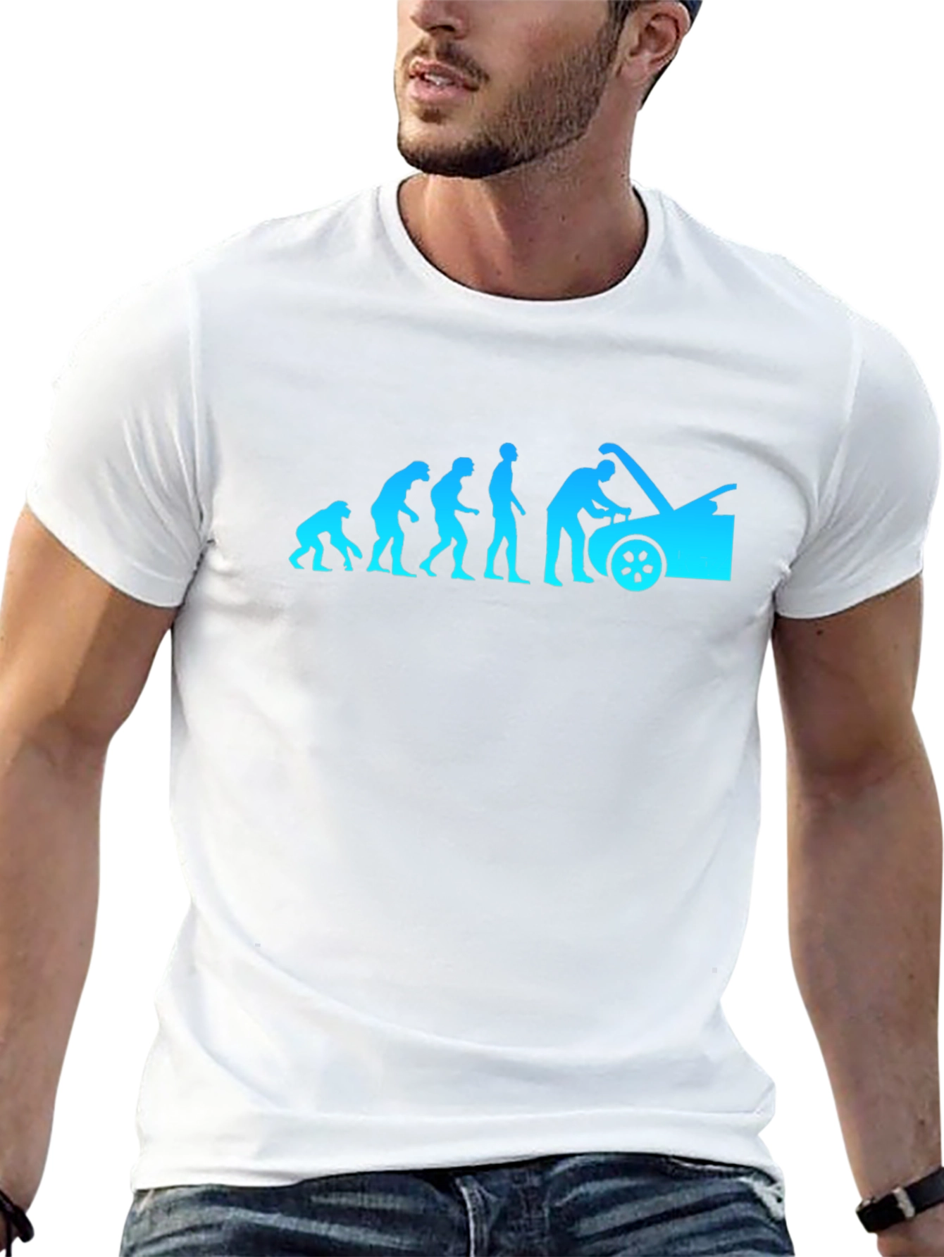Evolution of Mechanic T-Shirt - Black