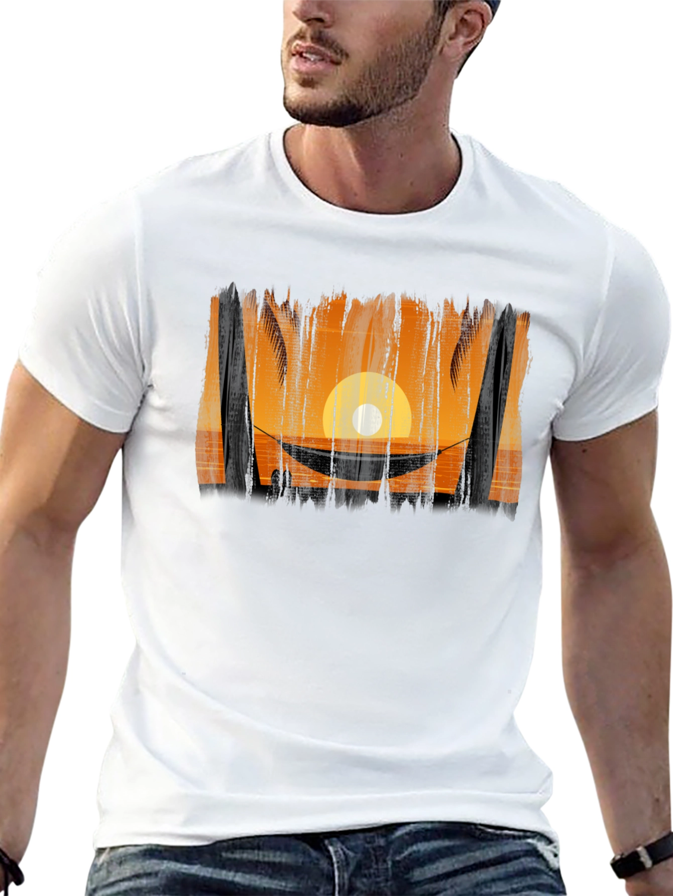 Sunset Hammock Graphic T-Shirt