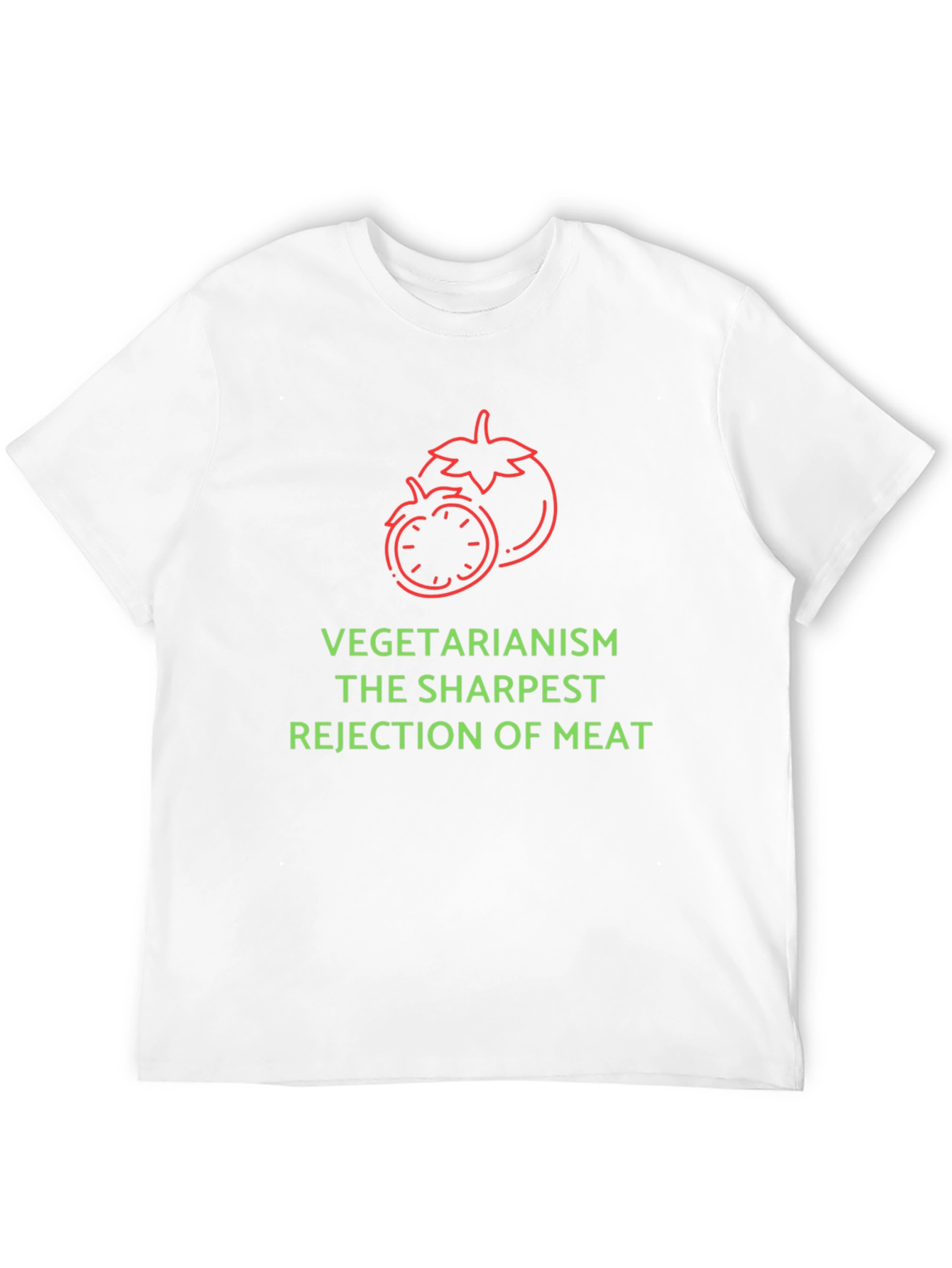 Vegetarianism The Sharpest Rejection of Meat Graphic Tee