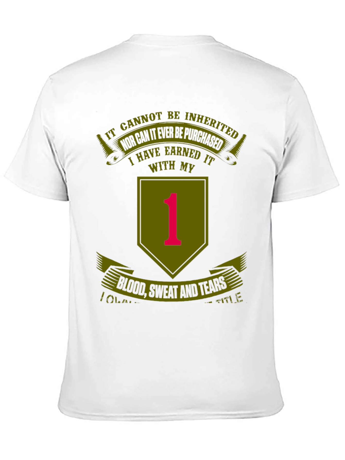 Earned It Black T-Shirt - Military Pride