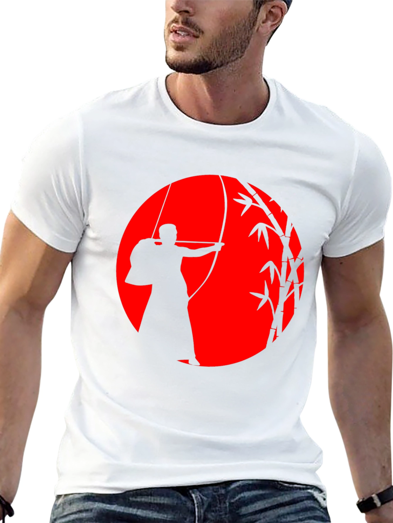 Kyudo Archer Graphic T-Shirt - Japanese Archery Tee