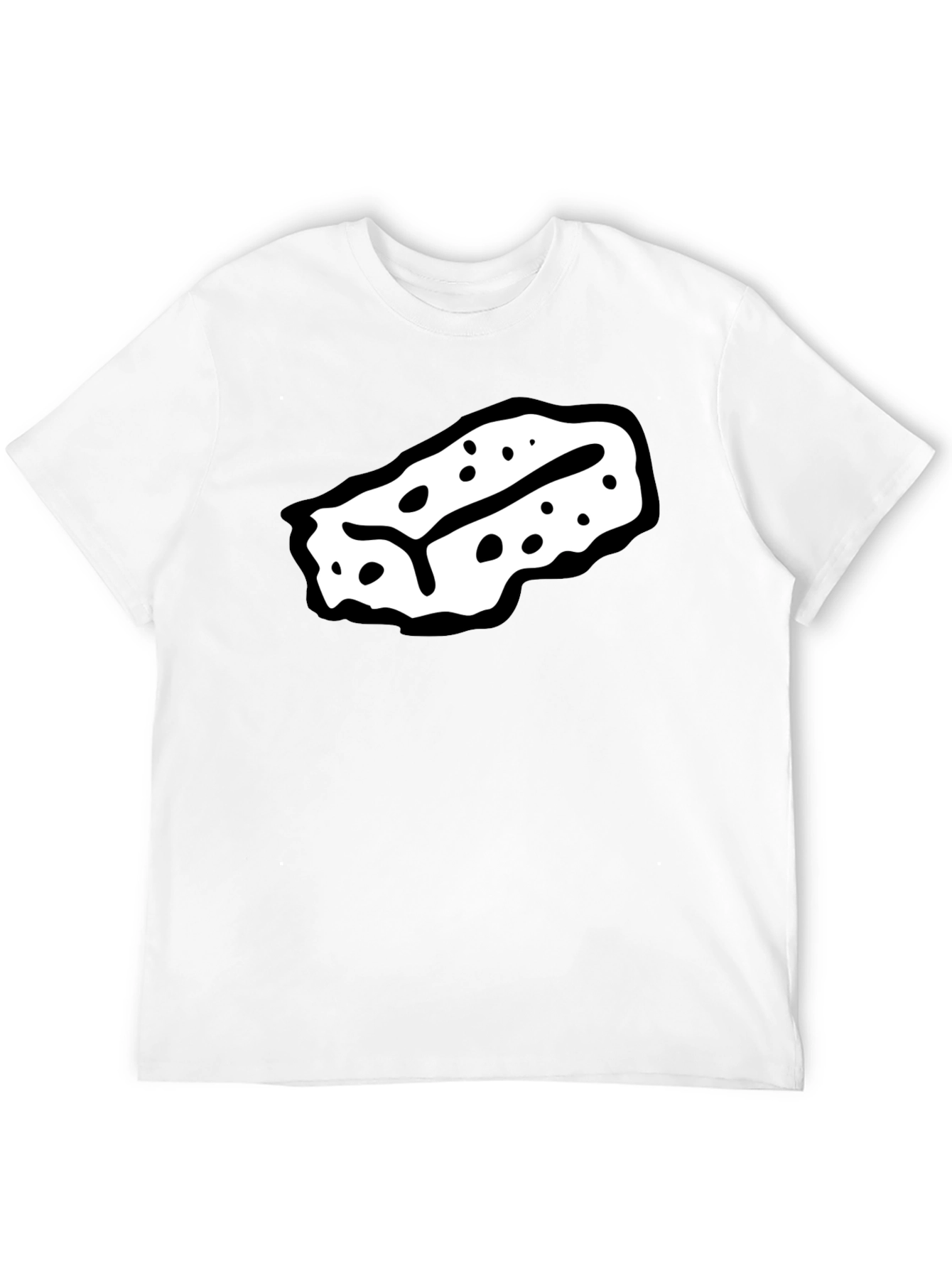 Unique Graphic Print Black Tee