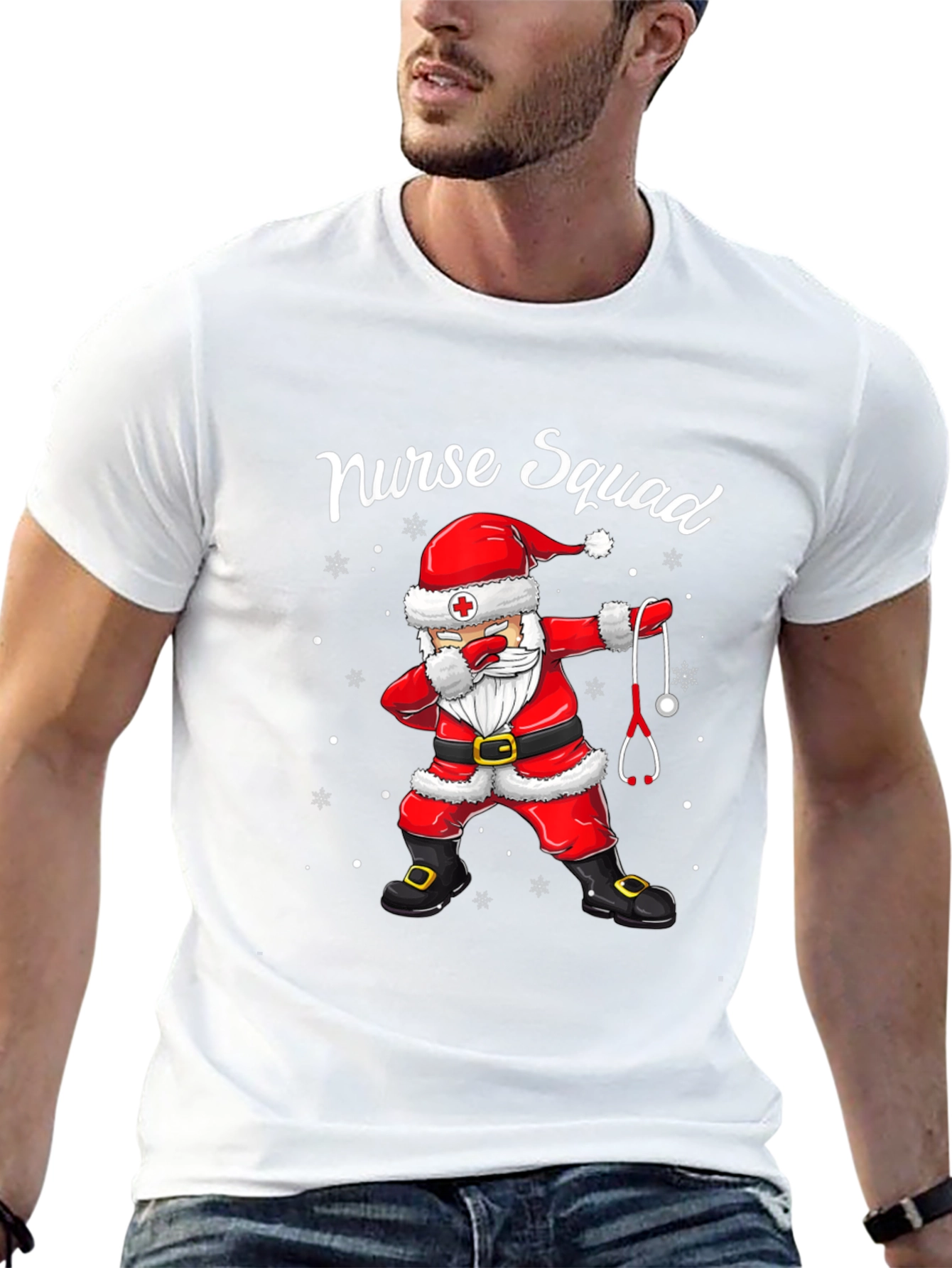 Nurse Squad Santa Dabbing T-Shirt
