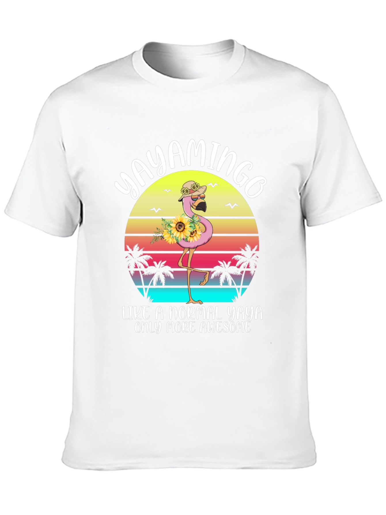 Yayamingo T-Shirt - Awesome Yaya Flamingo Tee