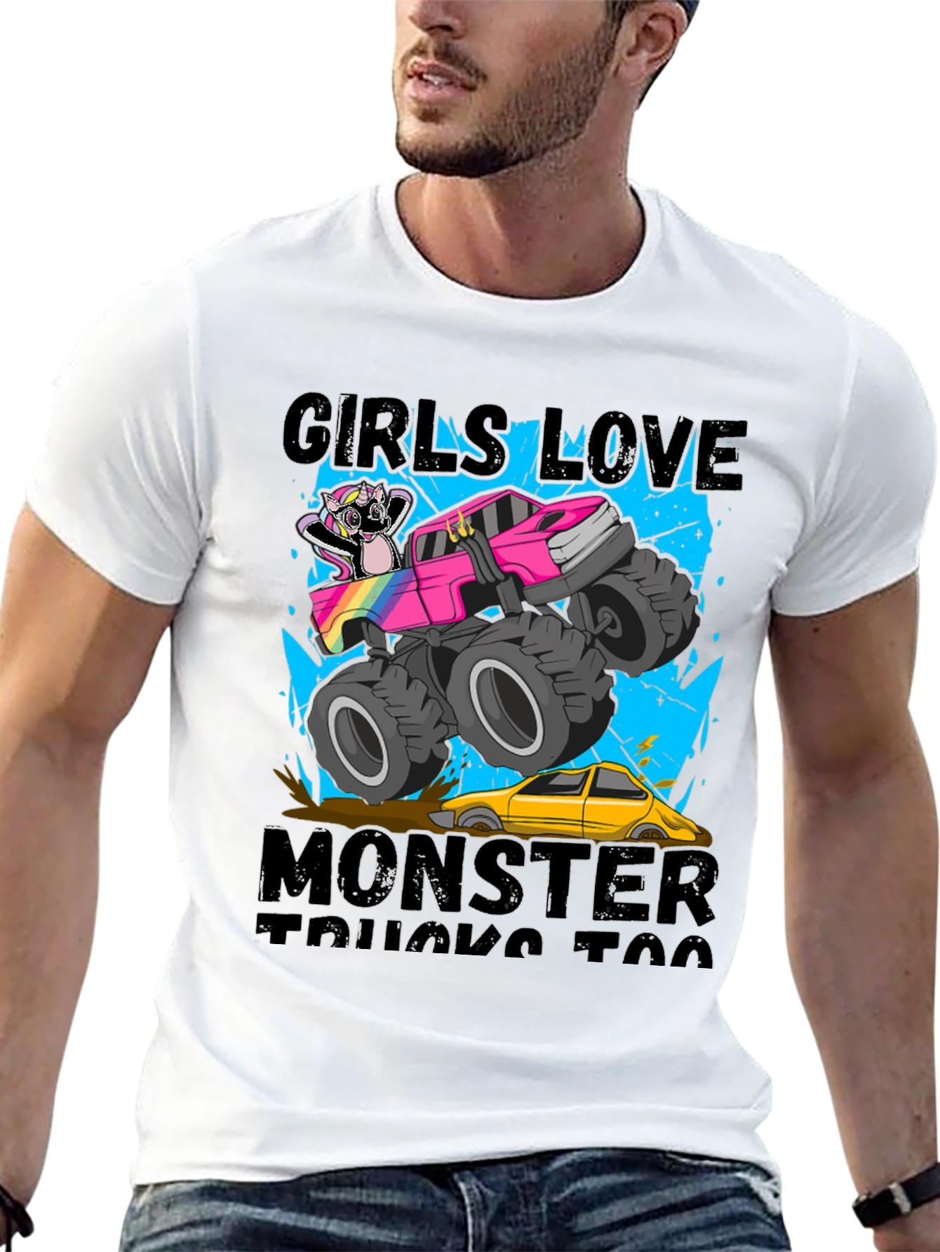 Girls Love Monster Trucks T-Shirt