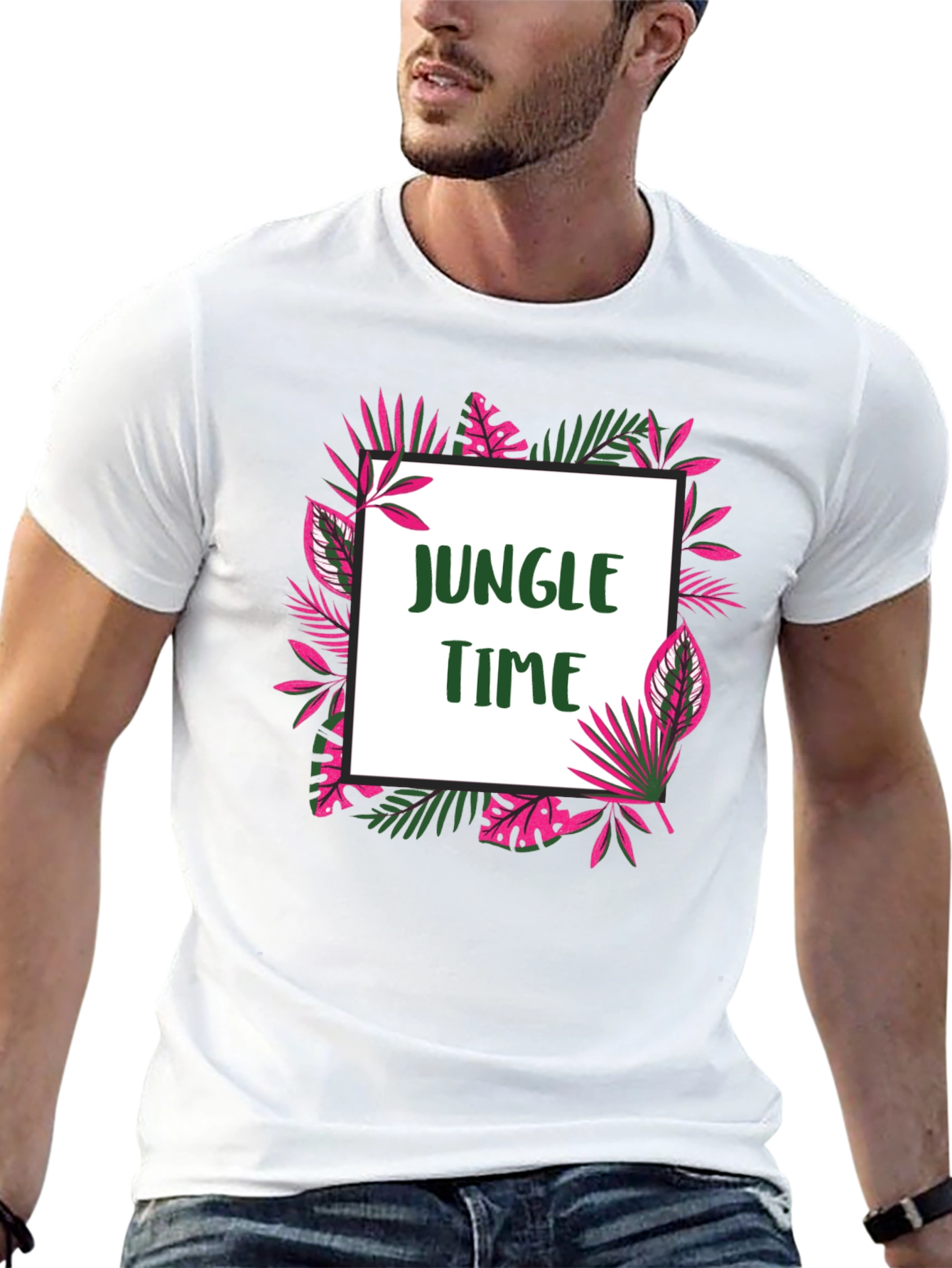 Jungle Time Graphic Tee - Tropical Vibe!