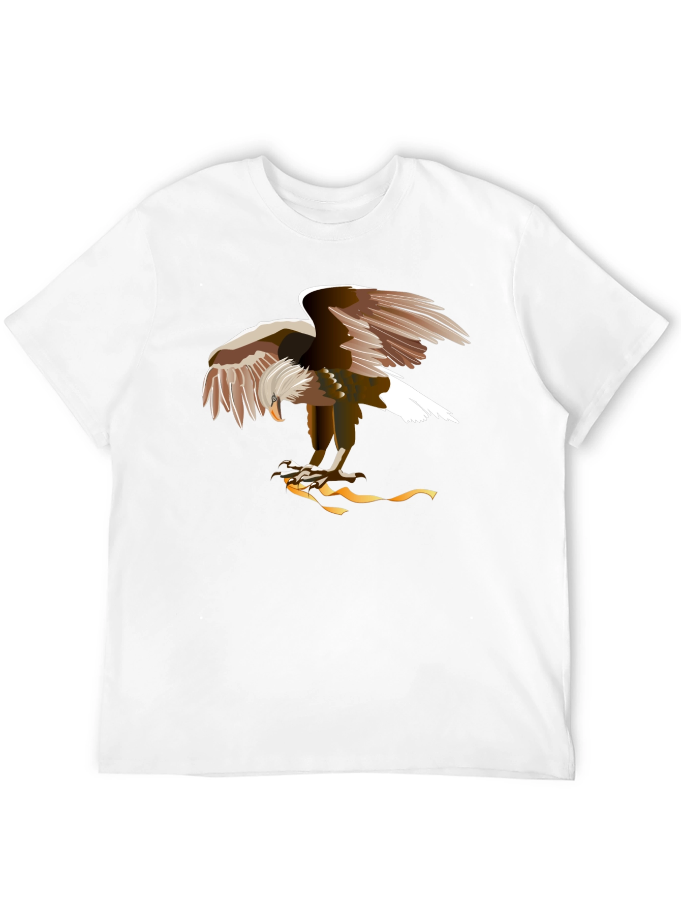 Eagle Graphic Tee - Black Cotton T-Shirt