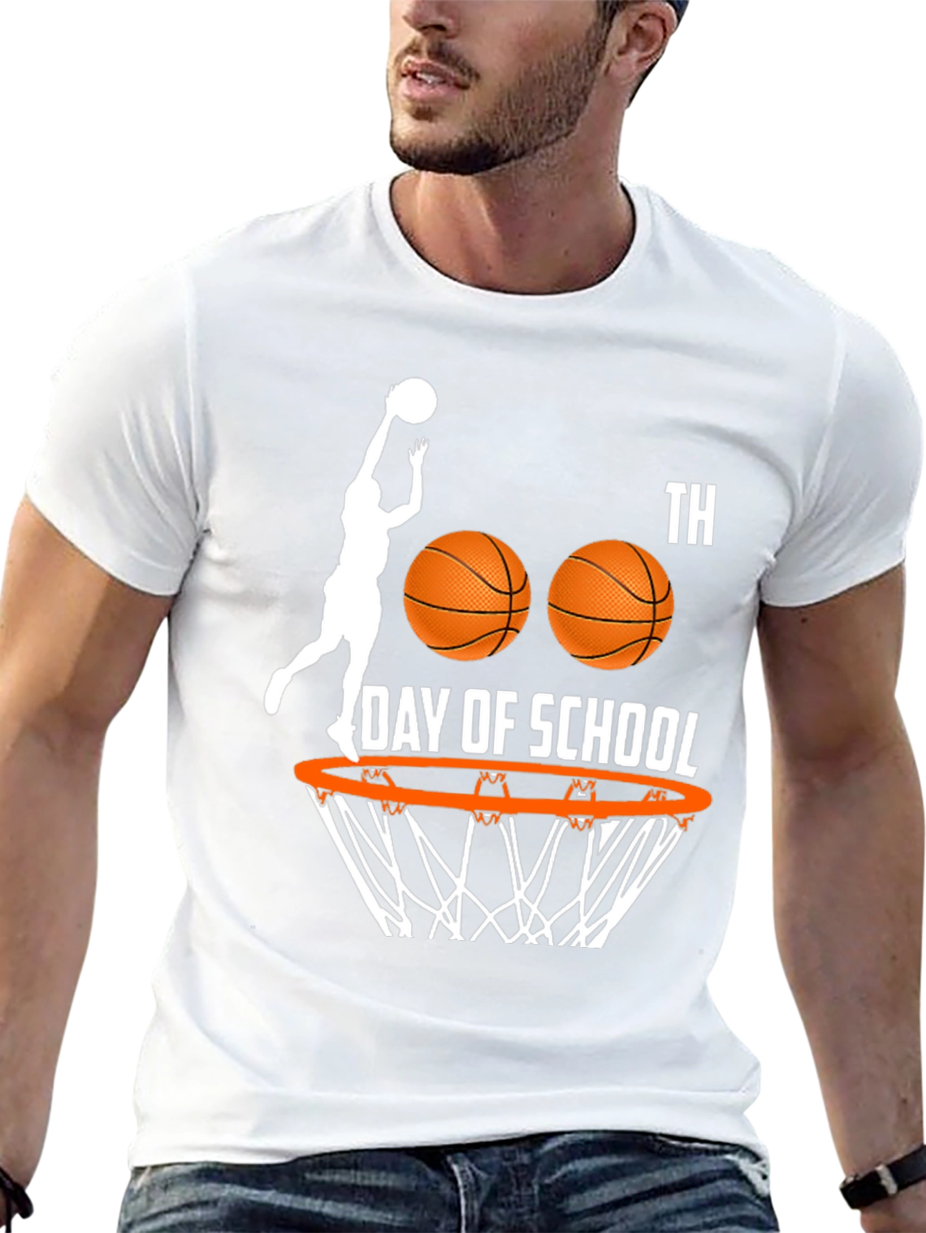 100th Day of School Basketball T-Shirt