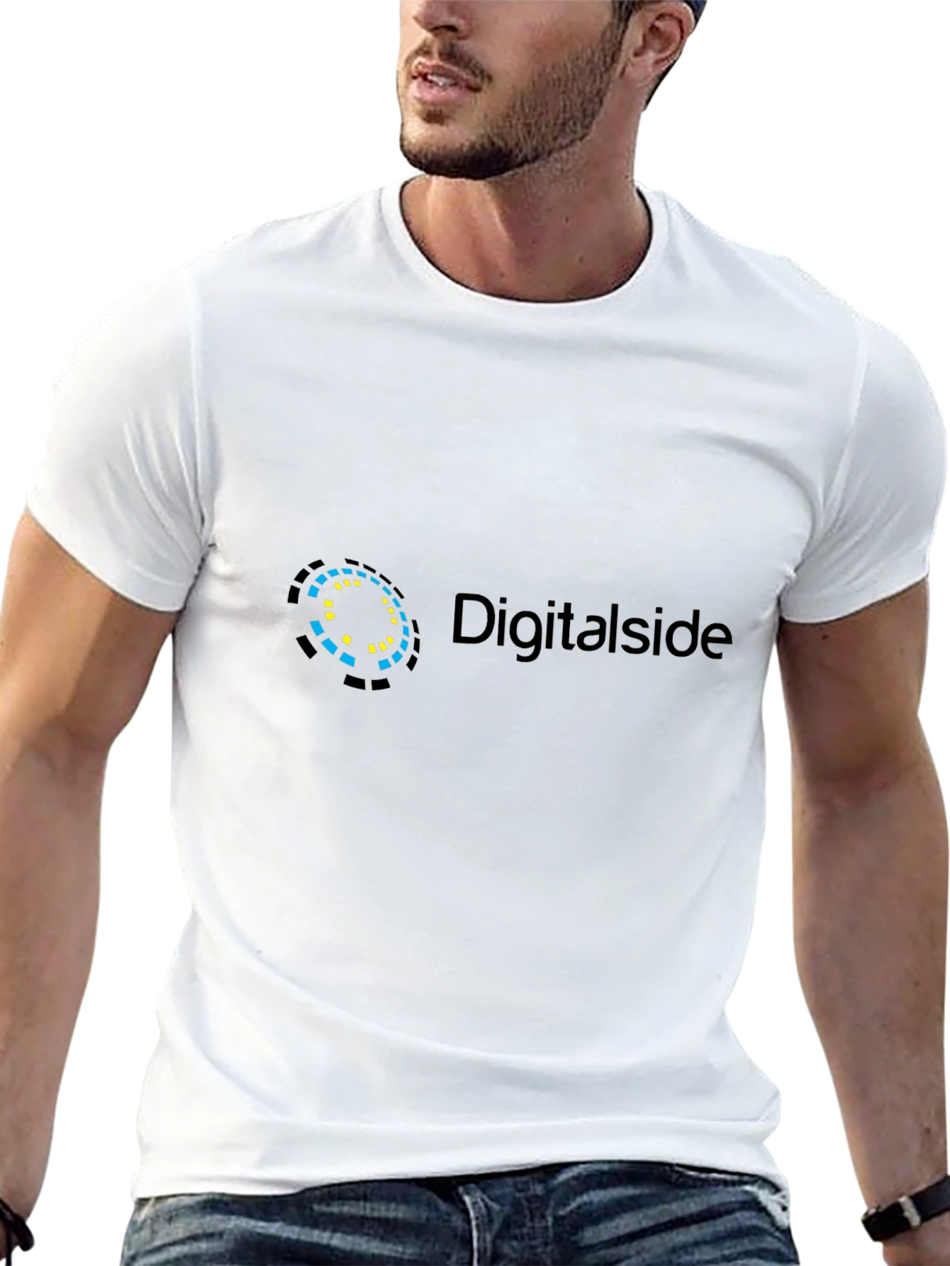 Digital Side Black T-Shirt