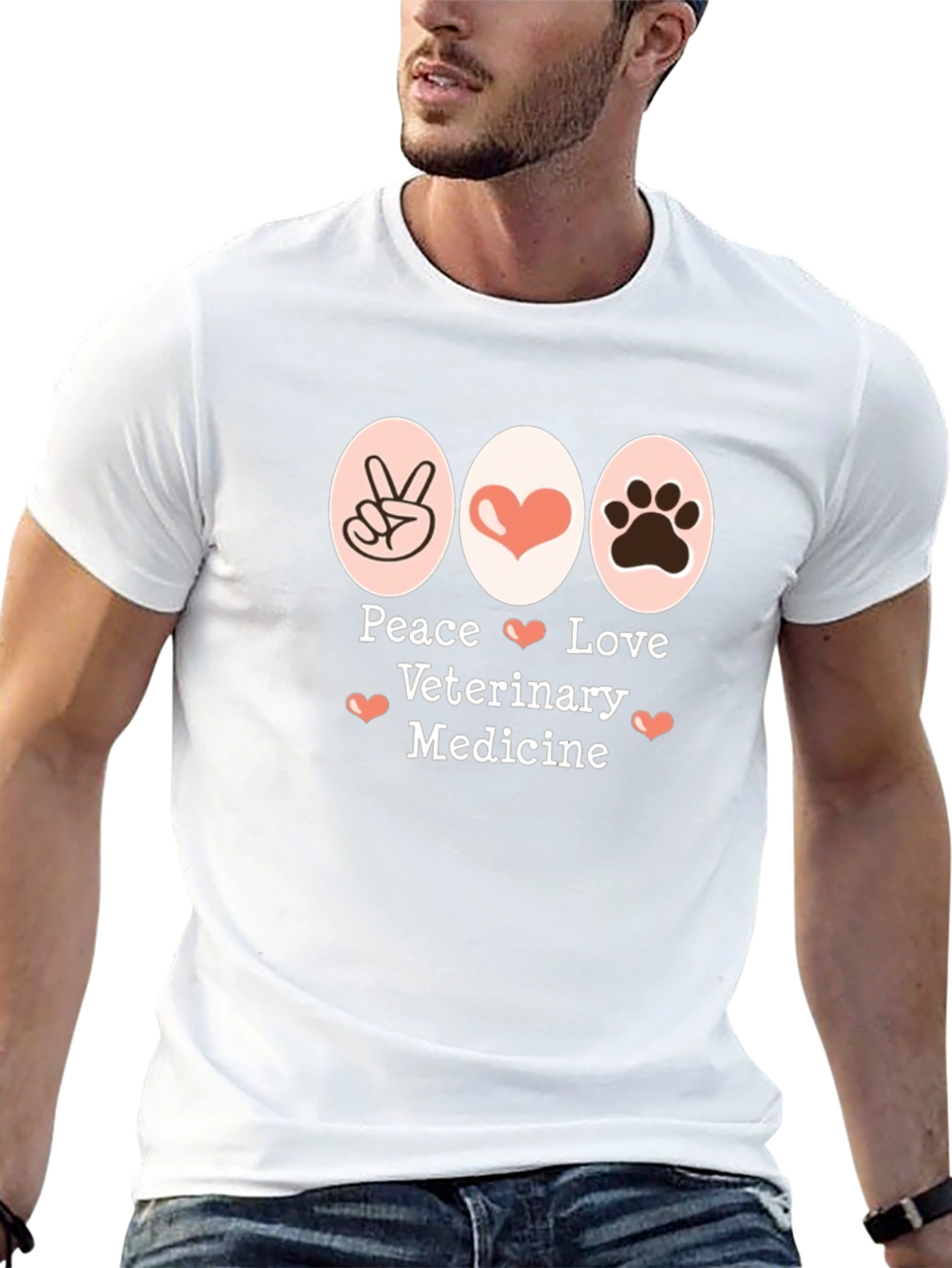 Peace Love Veterinary Medicine T-Shirt