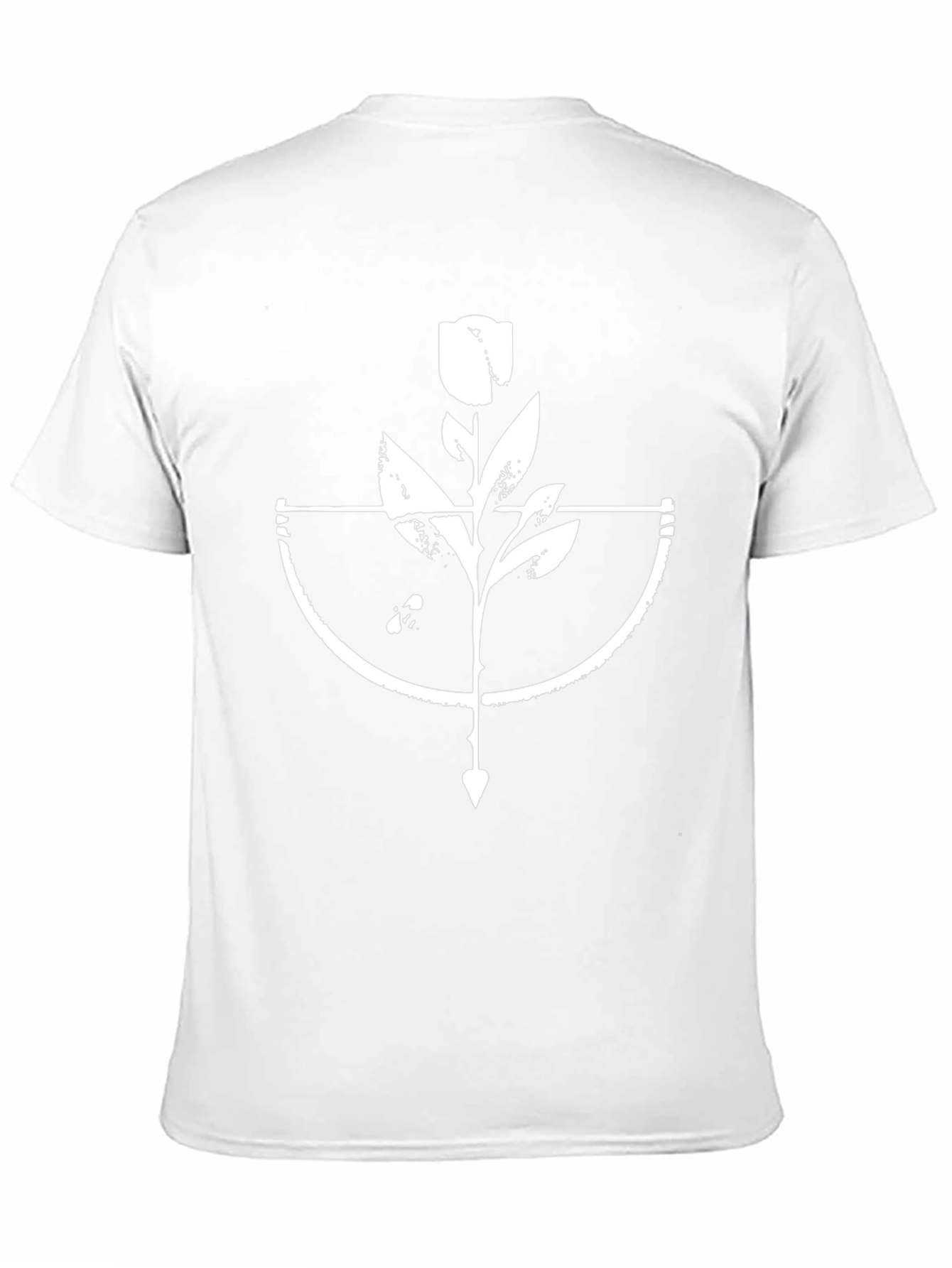 Rose & Arrow Graphic Tee - Black Cotton Blend