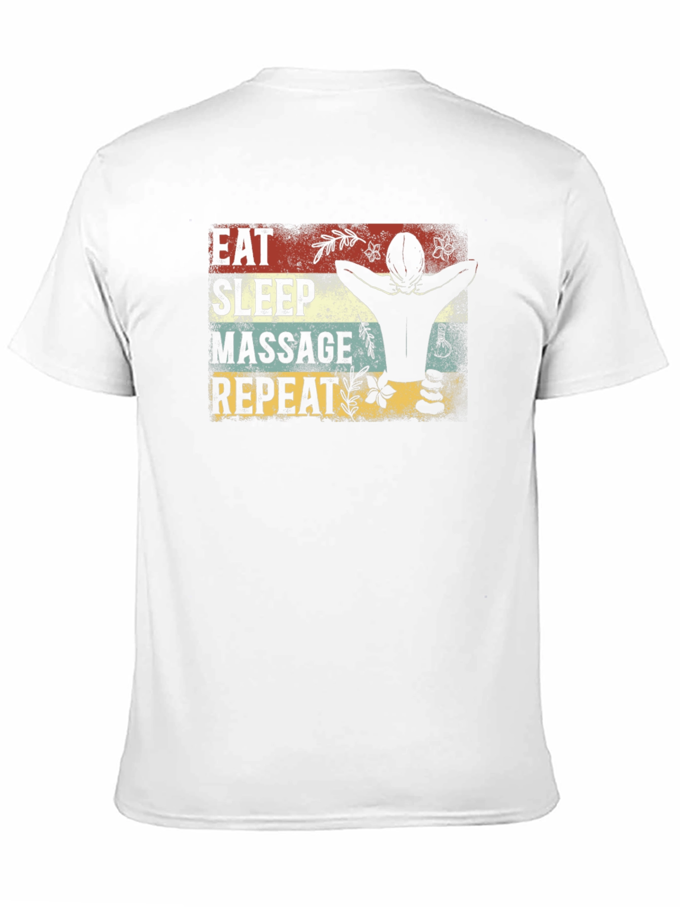 Eat Sleep Massage Repeat Graphic T-Shirt