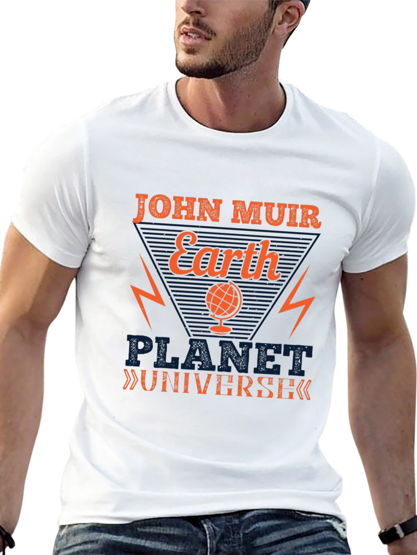 John Muir Earth Planet Universe Graphic Tee