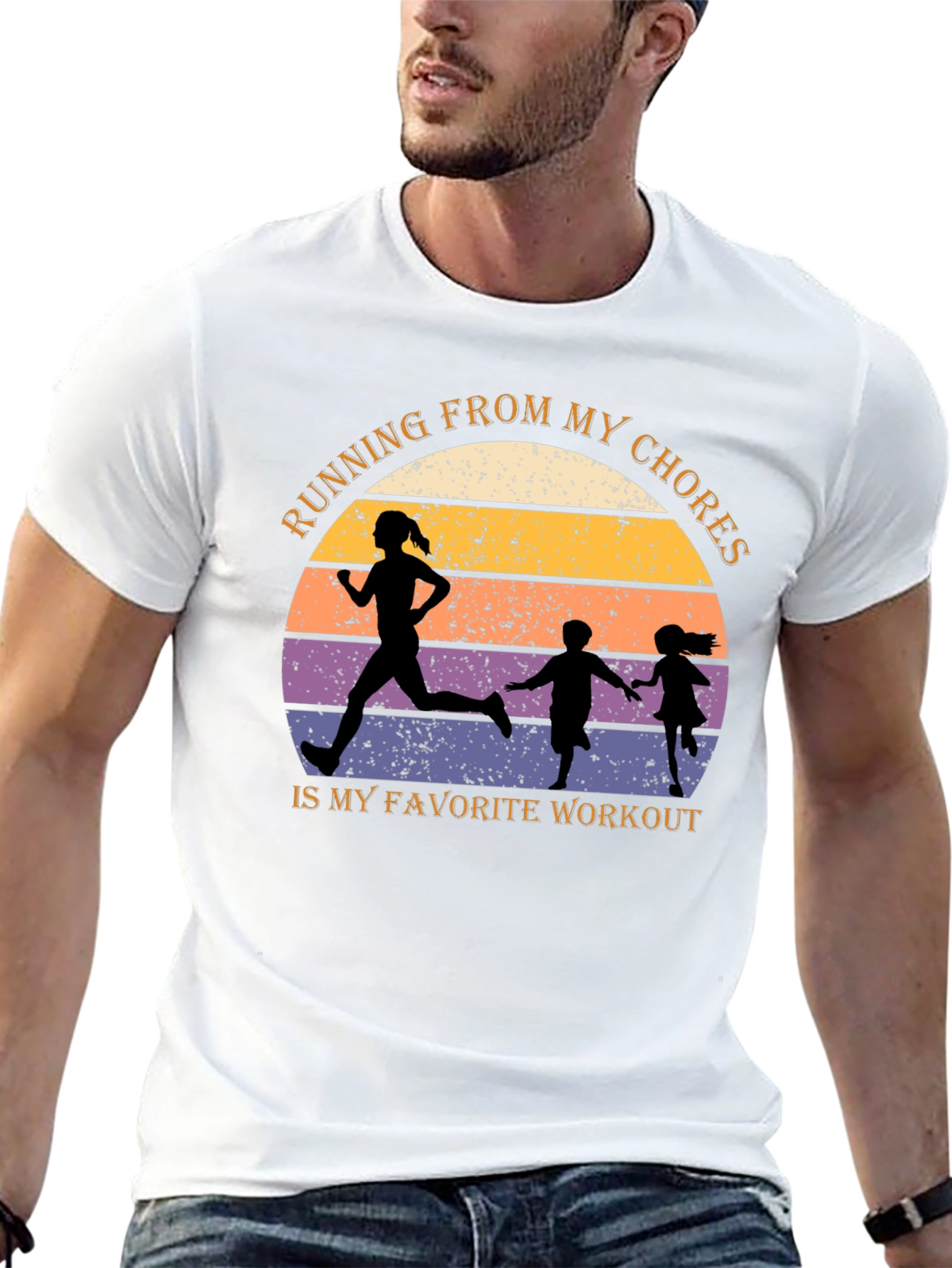 Running From My Chores Graphic Tee