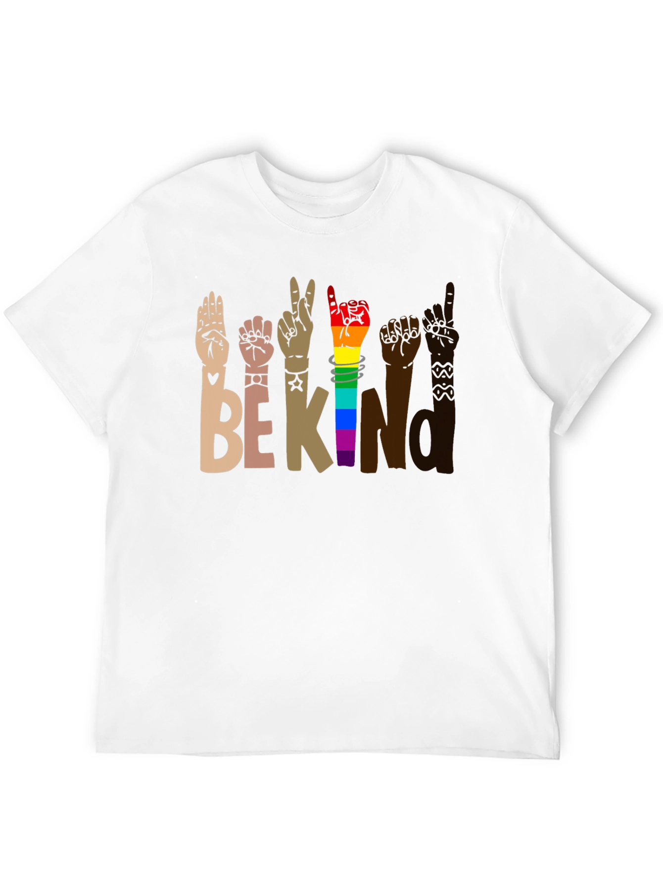 Be Kind Sign Language Graphic T-Shirt