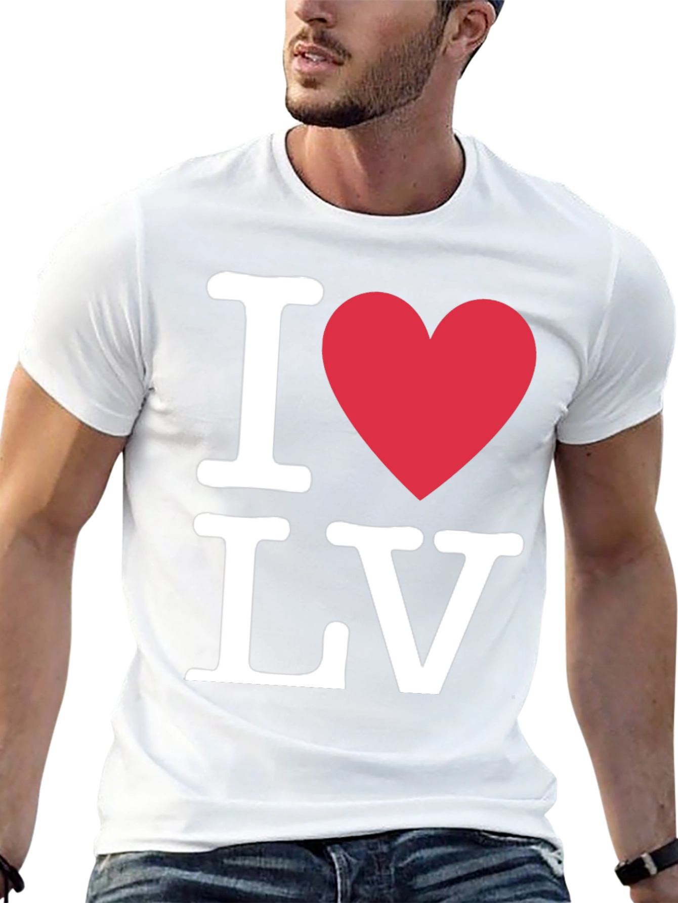 I Heart LV Black T-Shirt