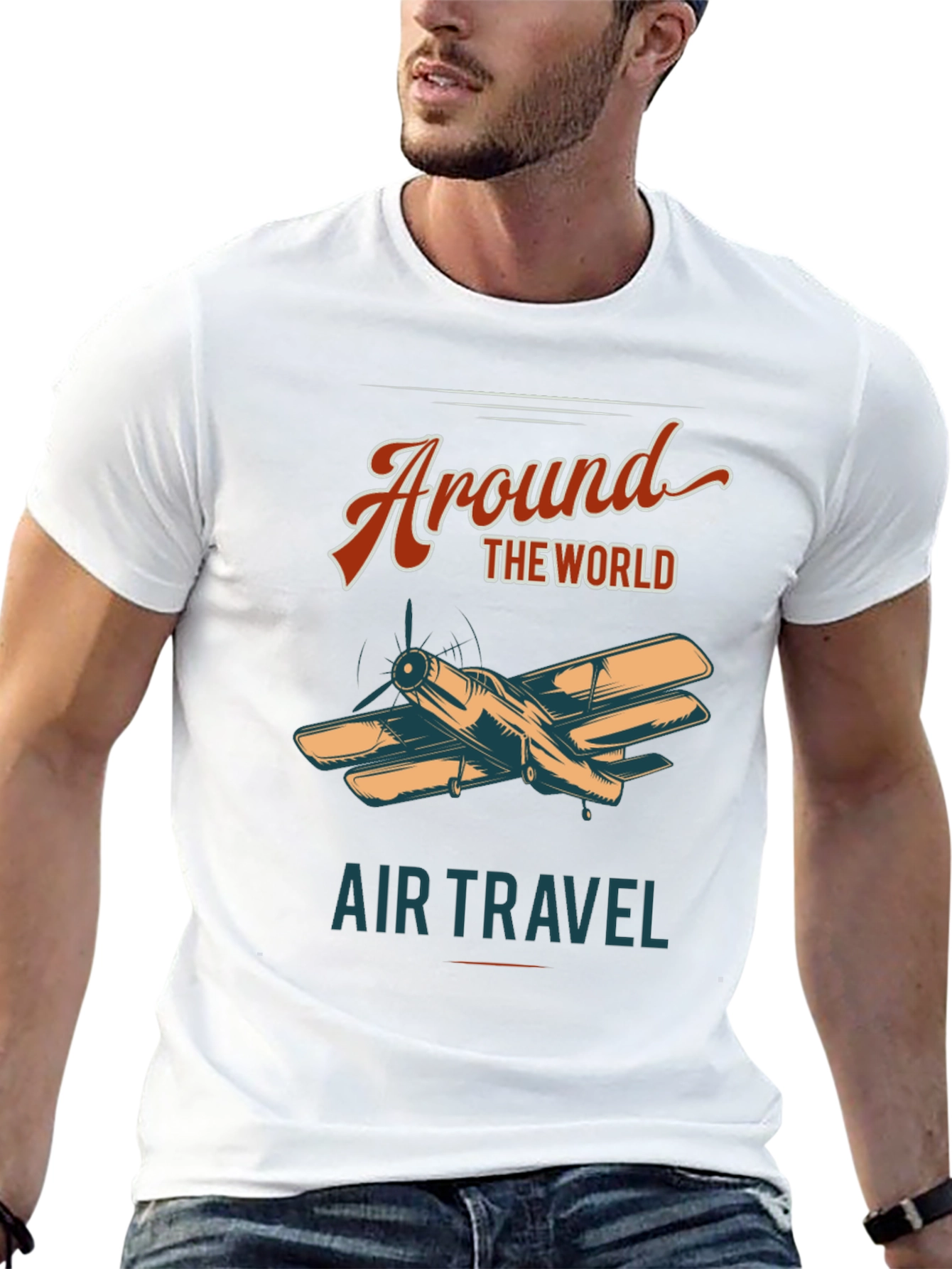 Around The World Air Travel Graphic Tee